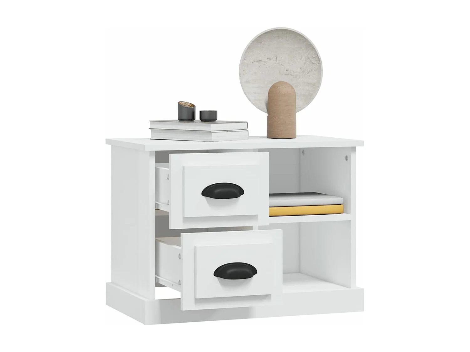 Mesa de cabeceira 60x35,5x45 cm branco