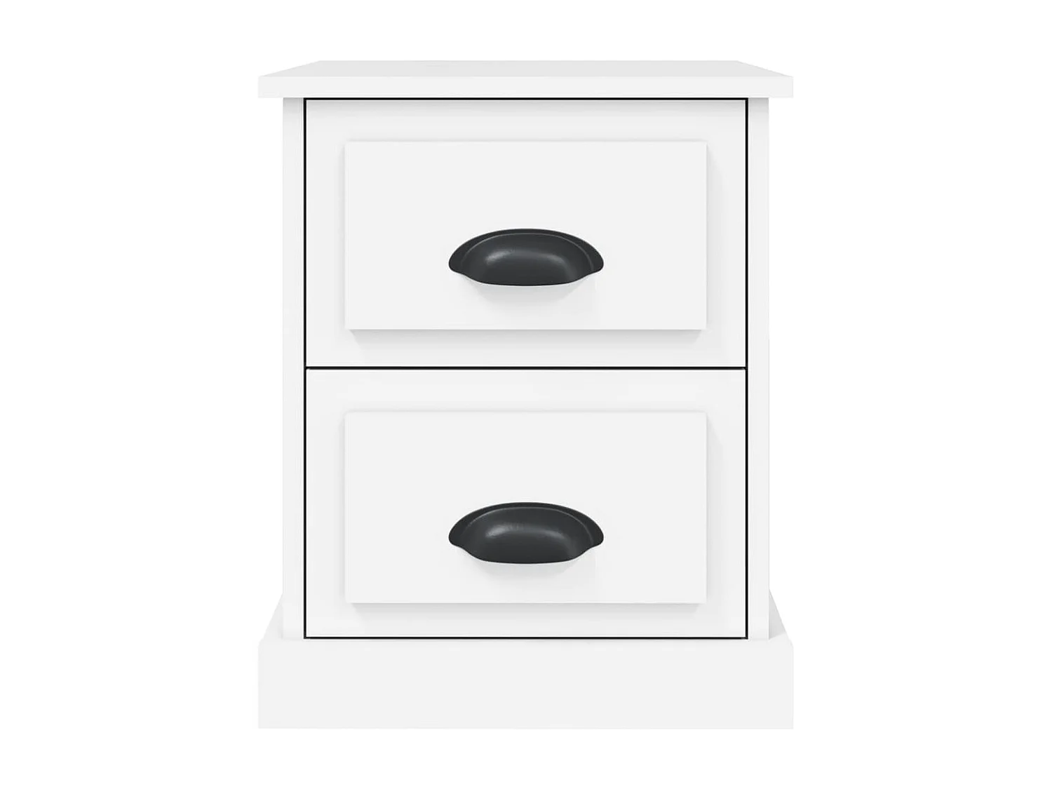 Table de chevet blanc 39x39x47,5 cm bois d’ingénierie