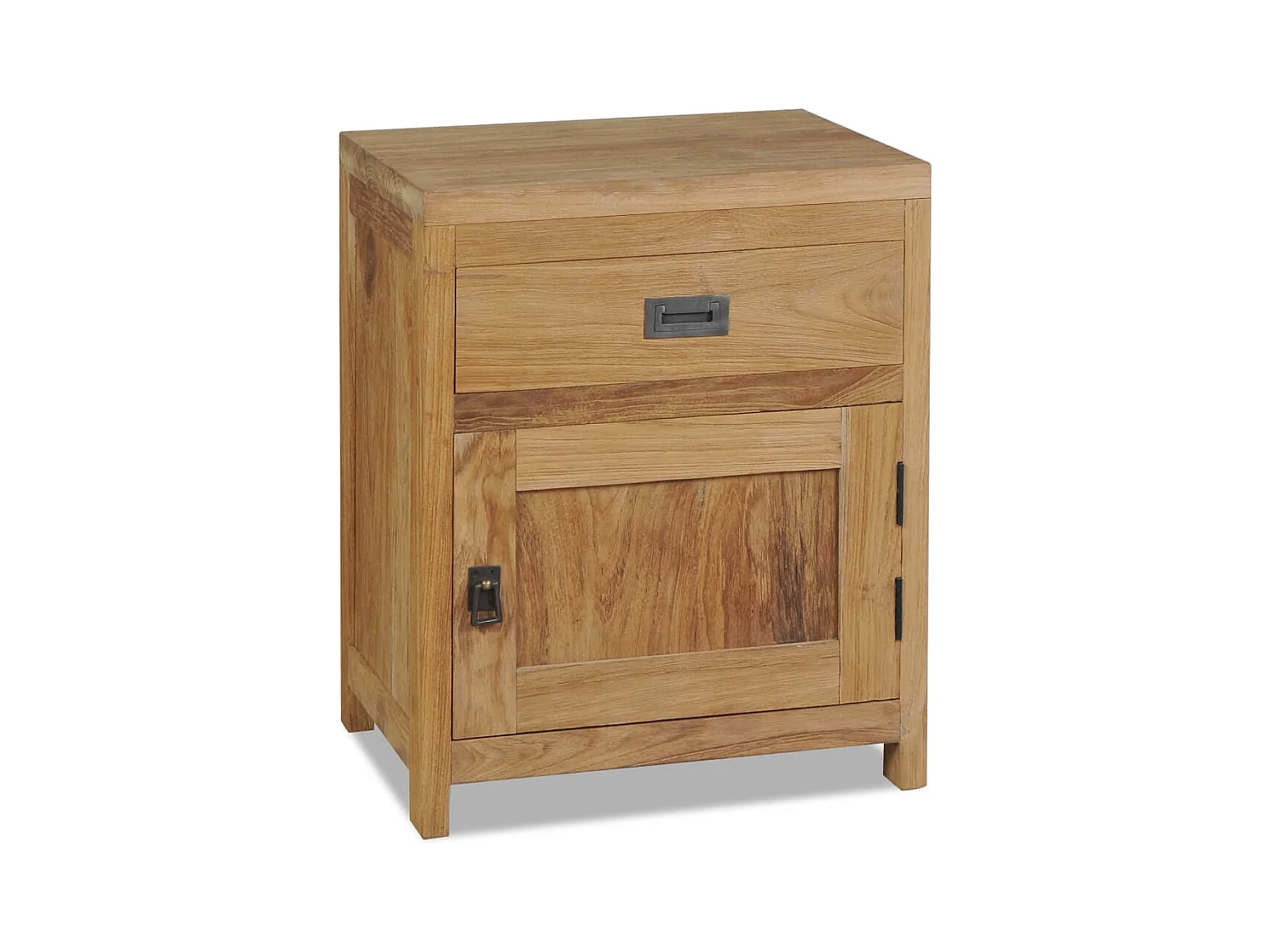 Table de chevet teck massif 40x30x50 cm