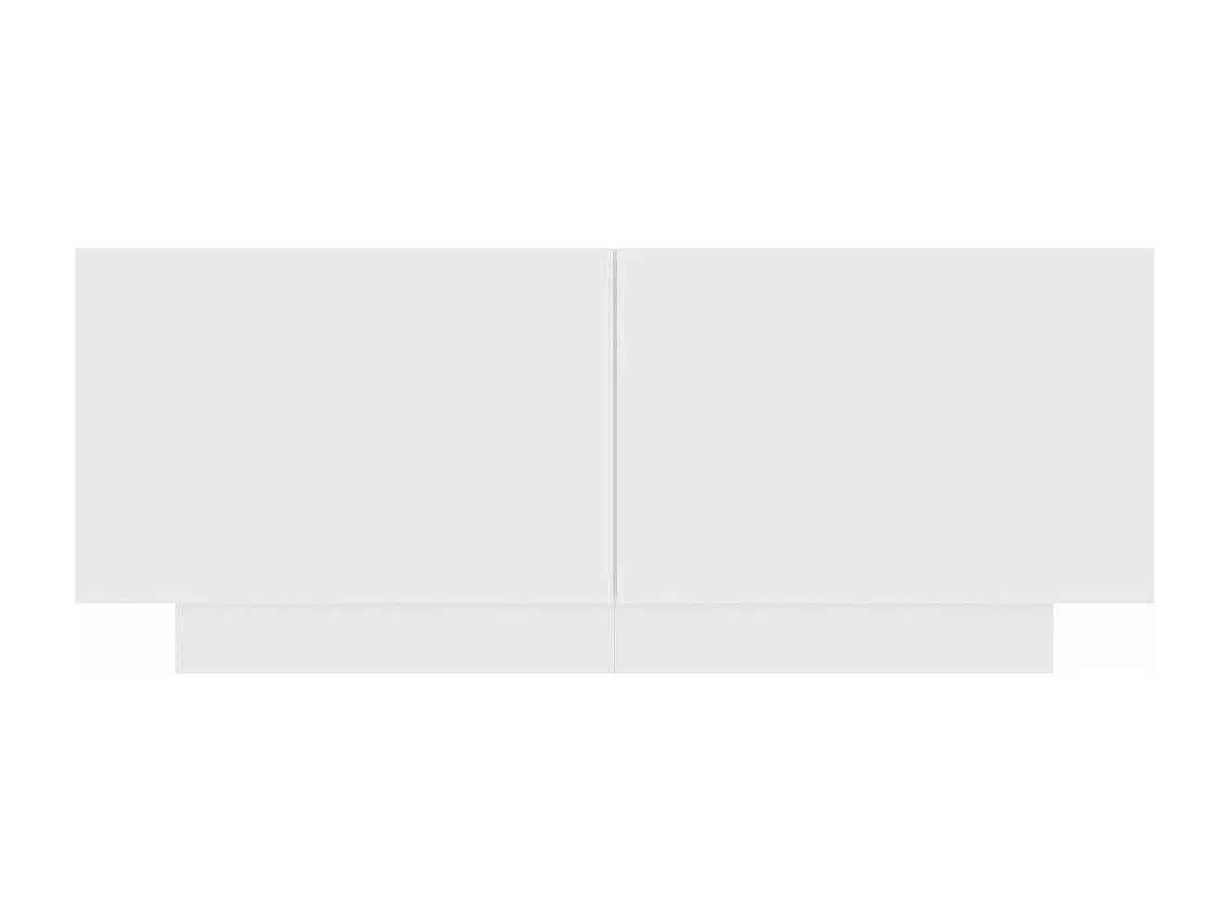 Table de chevet Blanc 100x35x40 cm Aggloméré