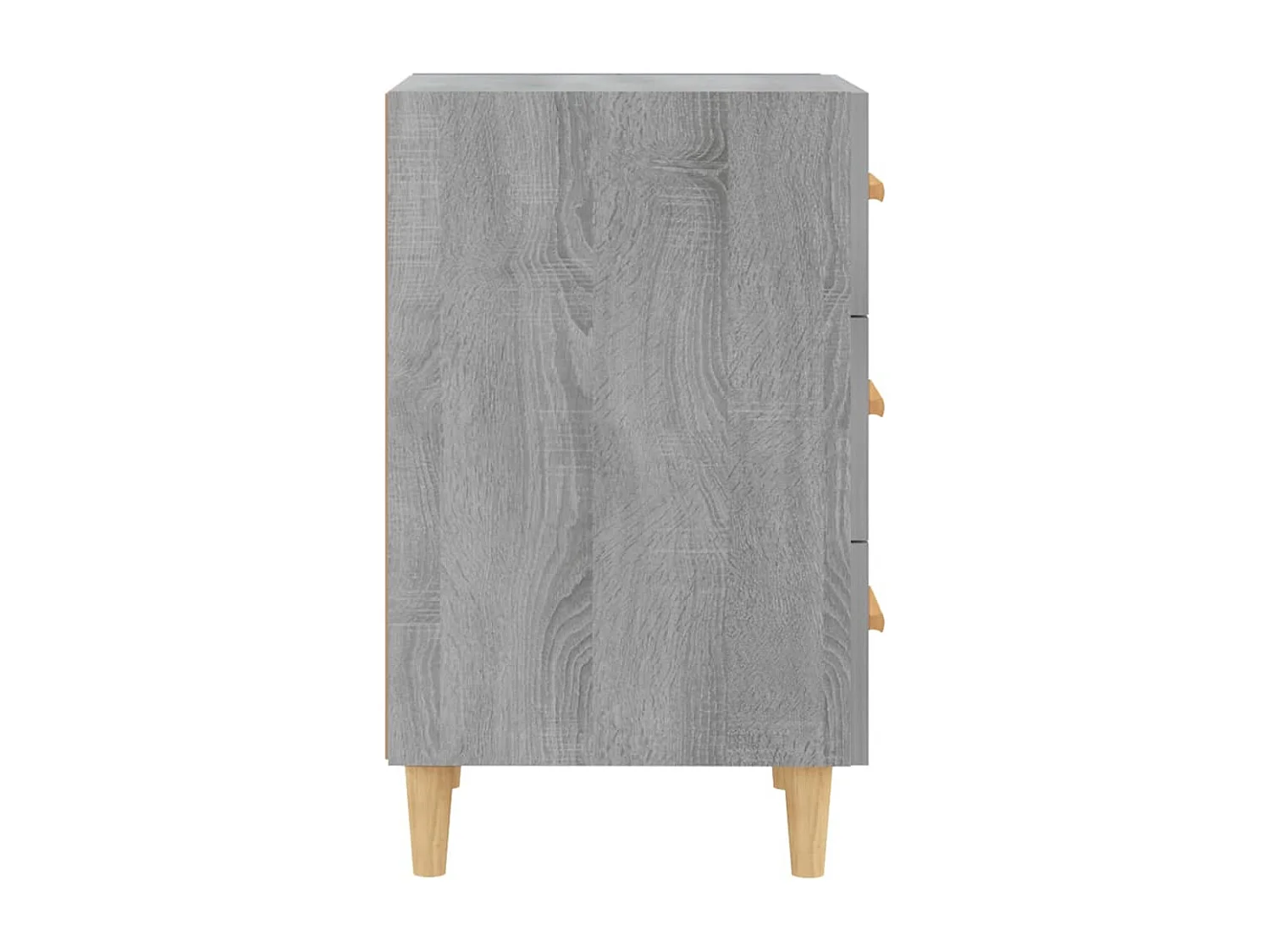 Table de chevet sonoma gris 40x40x66 cm bois d'ingénierie