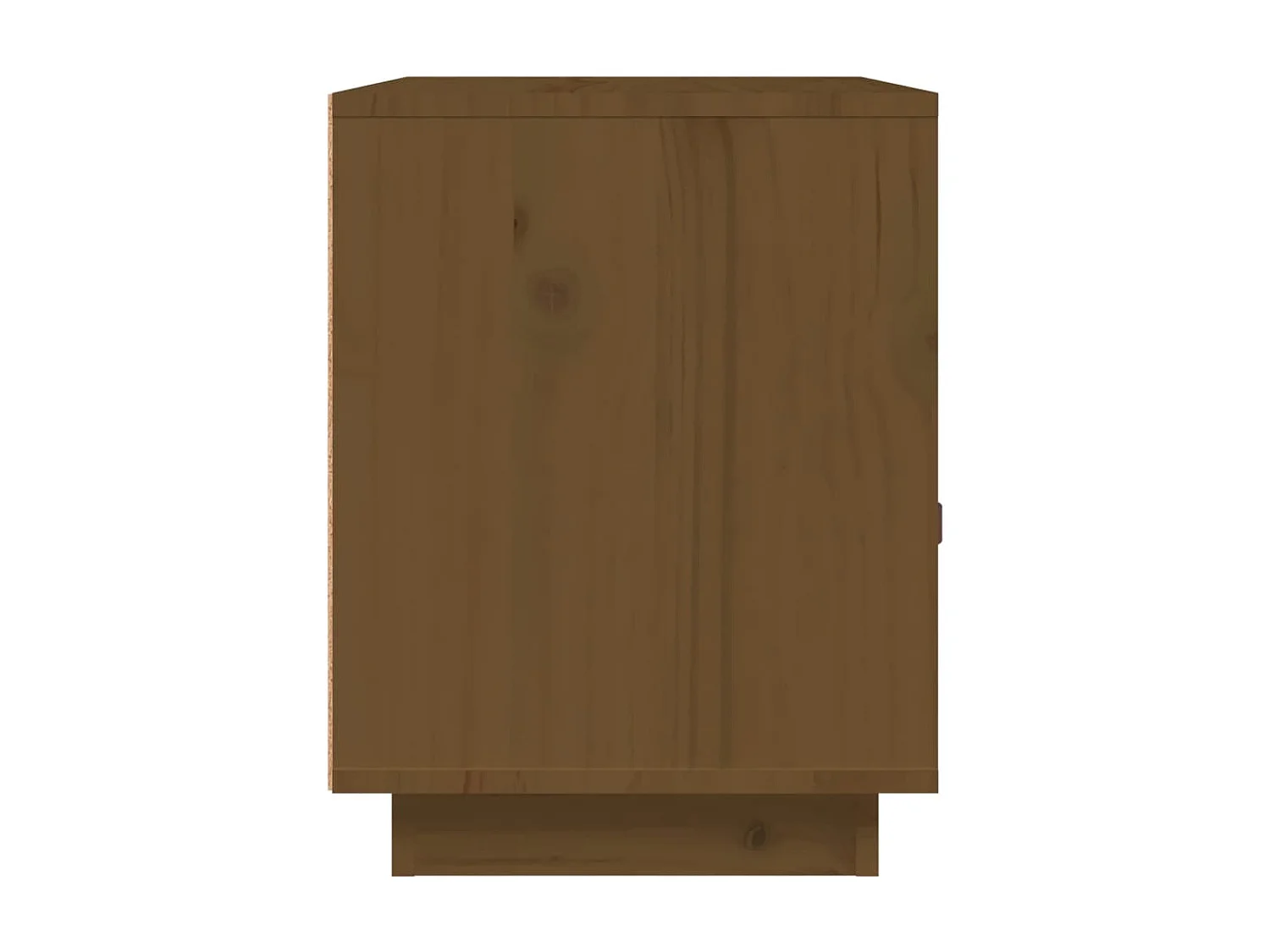 Table de chevet Marron miel 40x34x45 cm Bois de pin massif