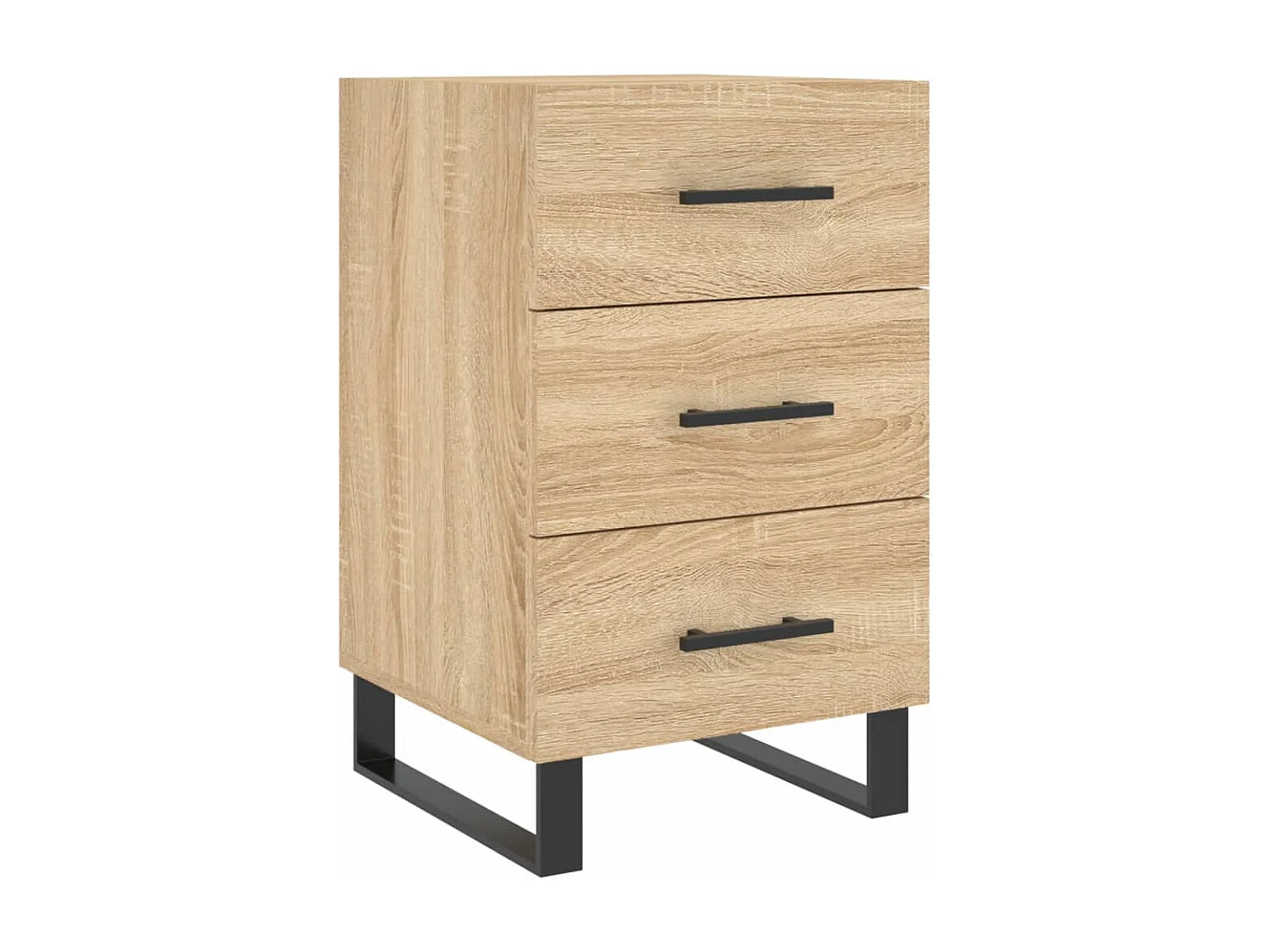 Table de chevet chêne sonoma 40x40x66 cm bois d'ingénierie