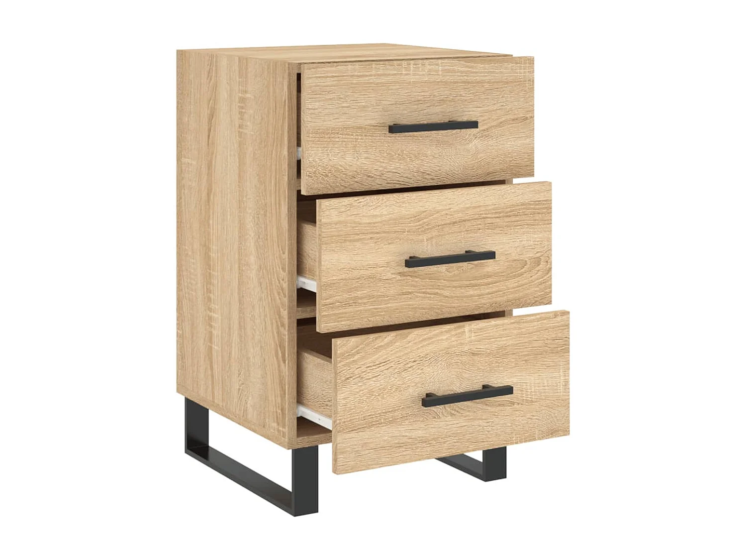 Table de chevet chêne sonoma 40x40x66 cm bois d'ingénierie