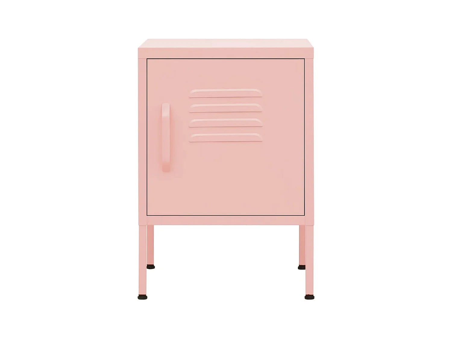 Tables de chevet 2 pièces Rose 35x35x51 cm Acier