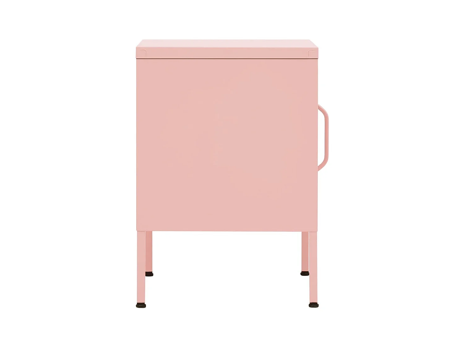 Tables de chevet 2 pièces Rose 35x35x51 cm Acier