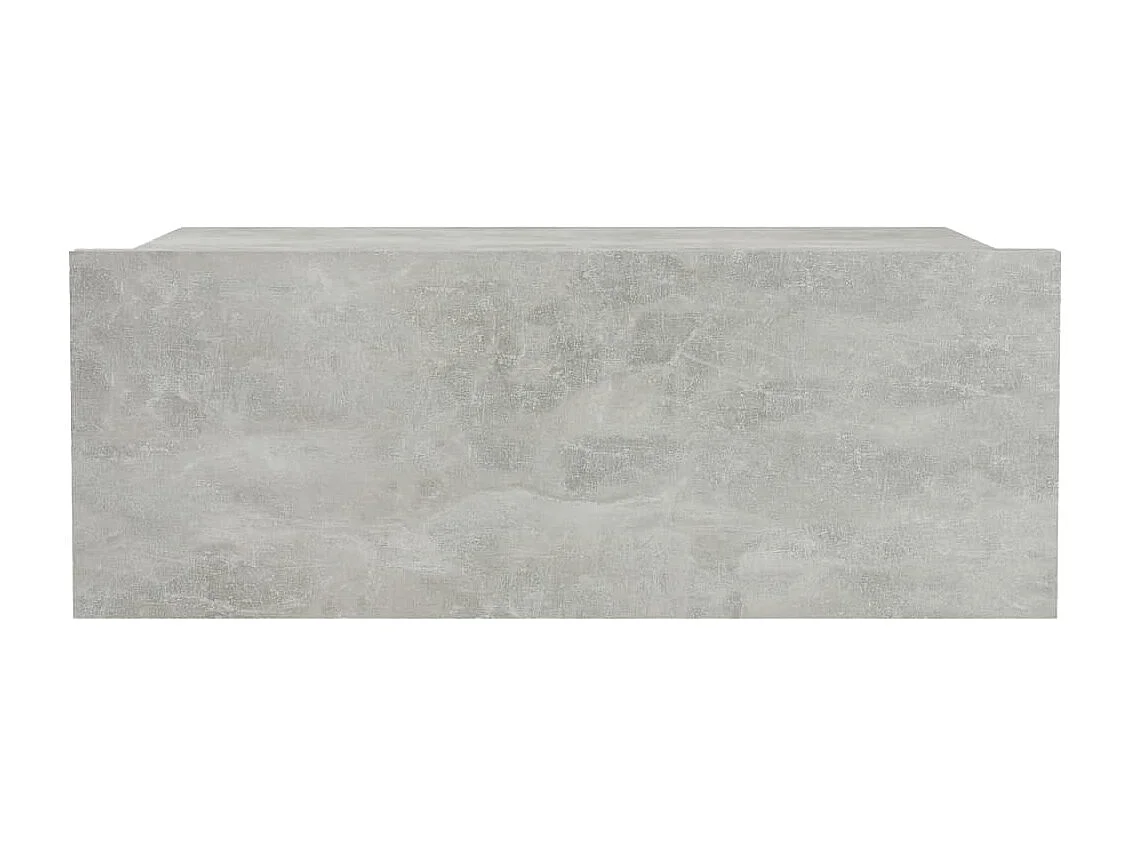 Tables de chevet flottantes 2 pièces Gris béton 40x30x15 cm