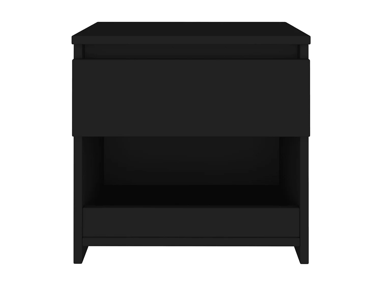 Table de chevet Noir 40x30x39 cm Aggloméré