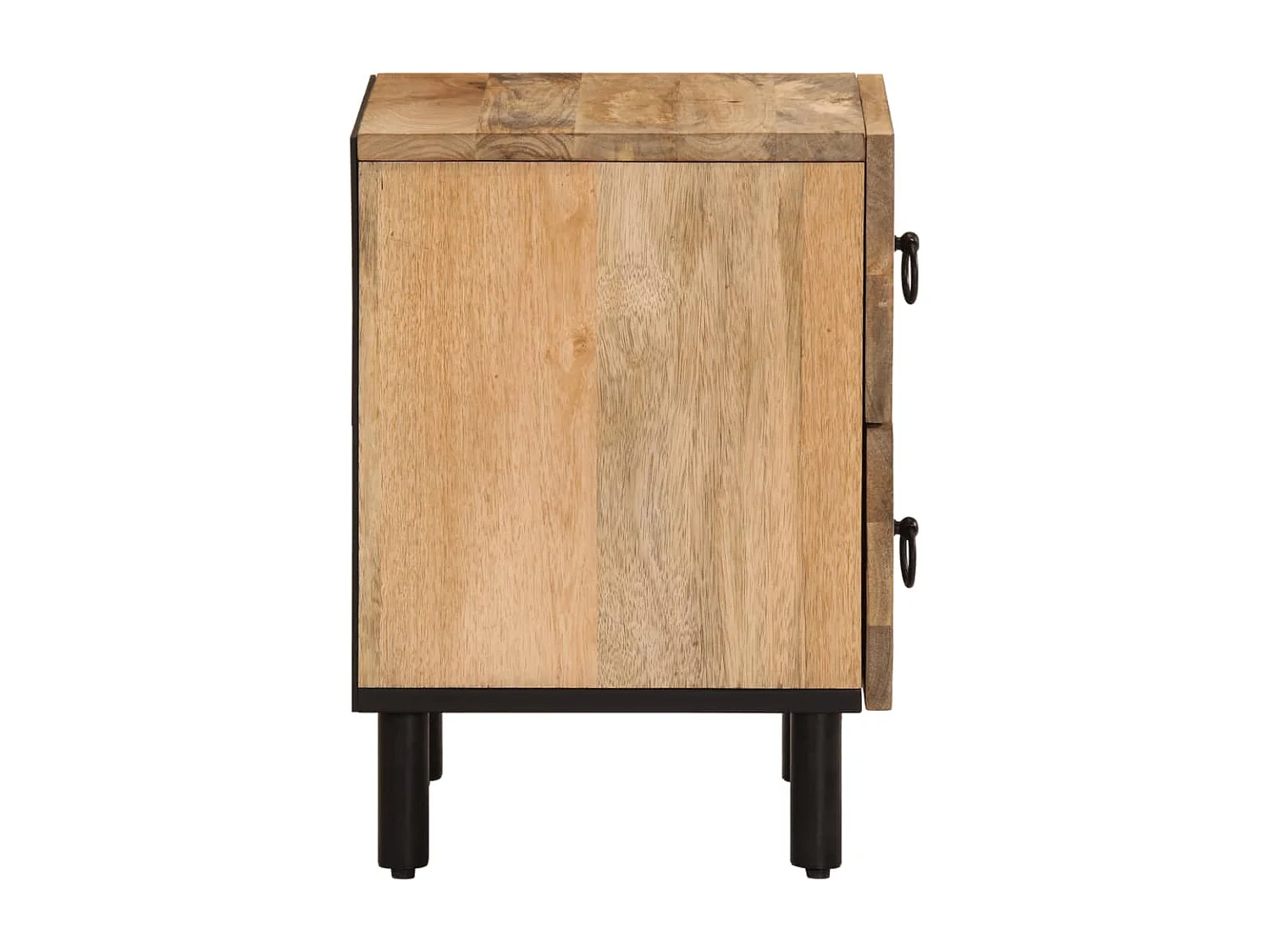 Tables de chevet 2 pièces 40x33x46 cm Bois de manguier solide