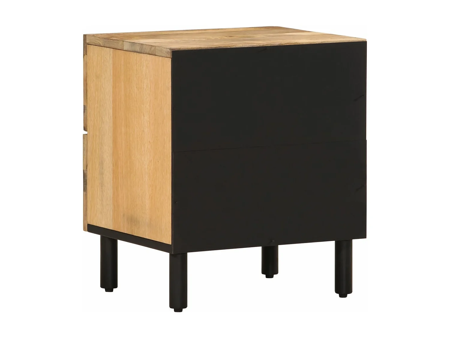 Tables de chevet 2 pièces 40x33x46 cm Bois de manguier solide