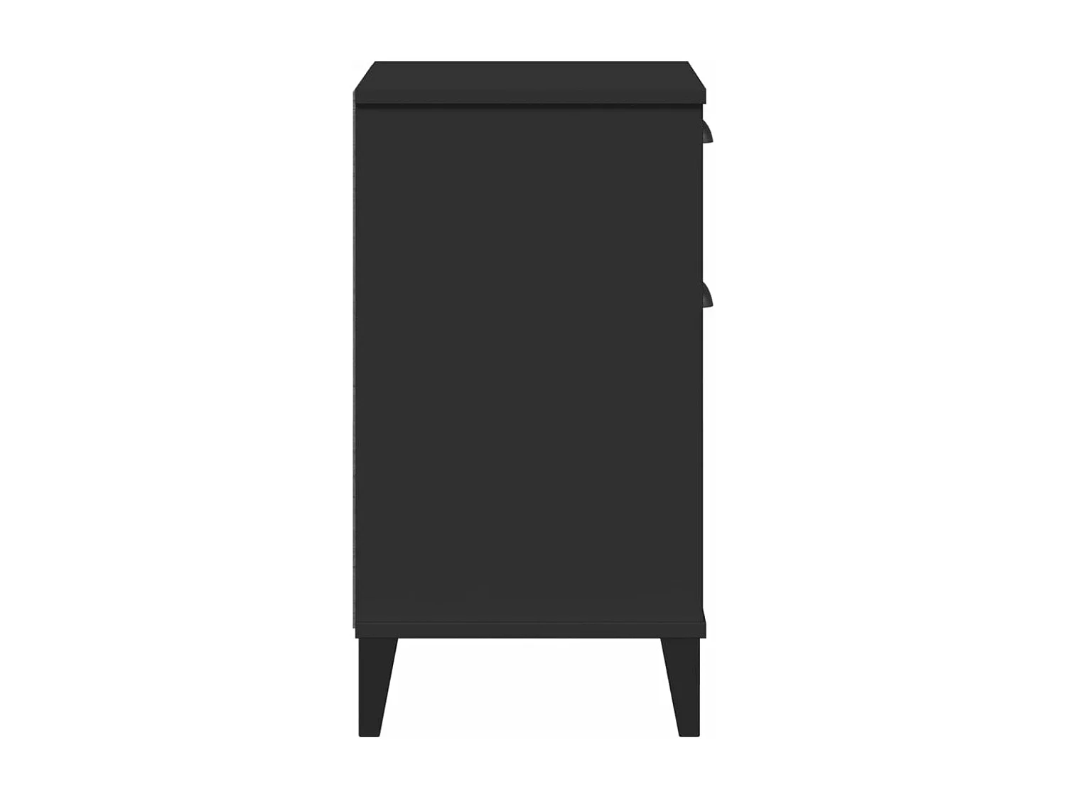 Table de chevet VIKEN noir bois de pin solide