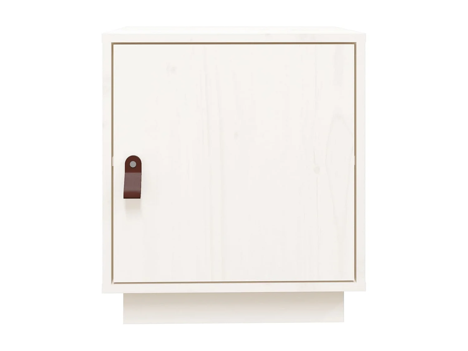 Mesa de cabeceira 40x34x45 cm madeira de pinho maciça branco