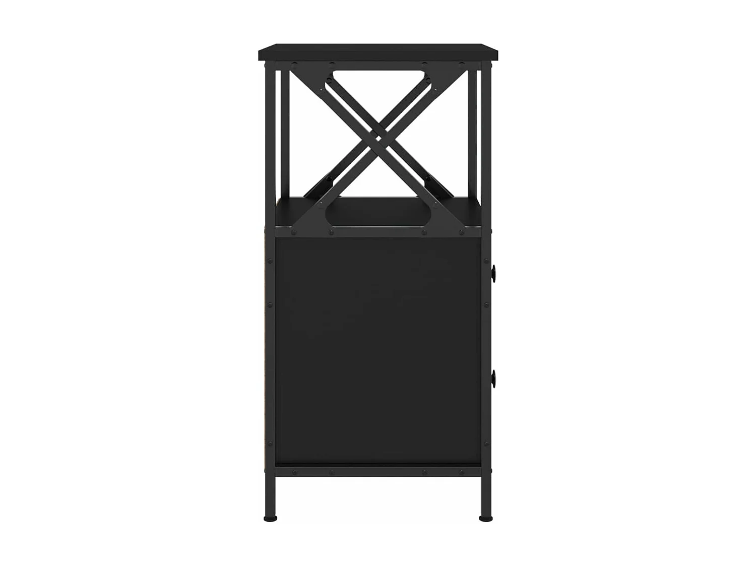 Table de chevet noir 34x35,5x70 cm bois d’ingénierie