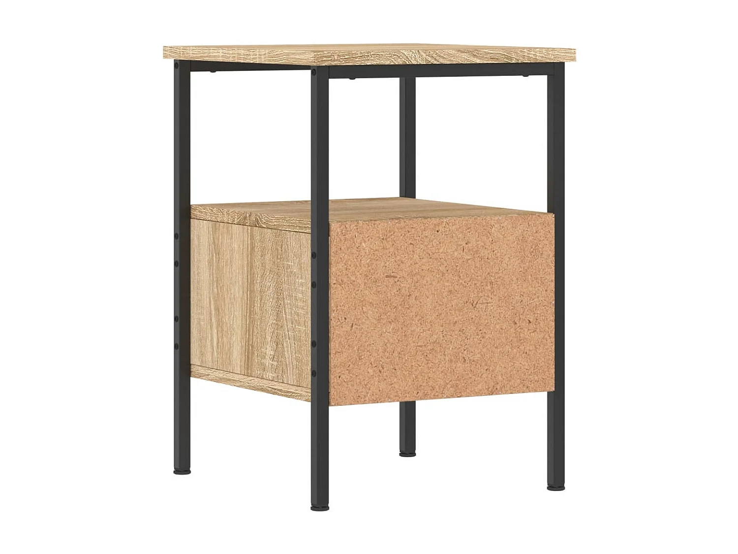 Tables de chevet 2 pièces chêne sonoma 34x36x50 cm bois ingénierie