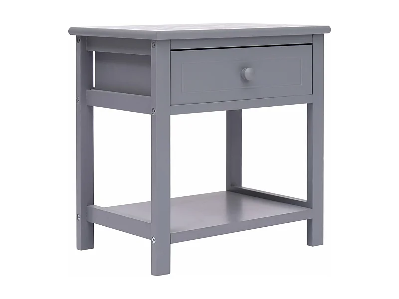 Nachtkastje 40x29x42 cm paulowniahout grijs