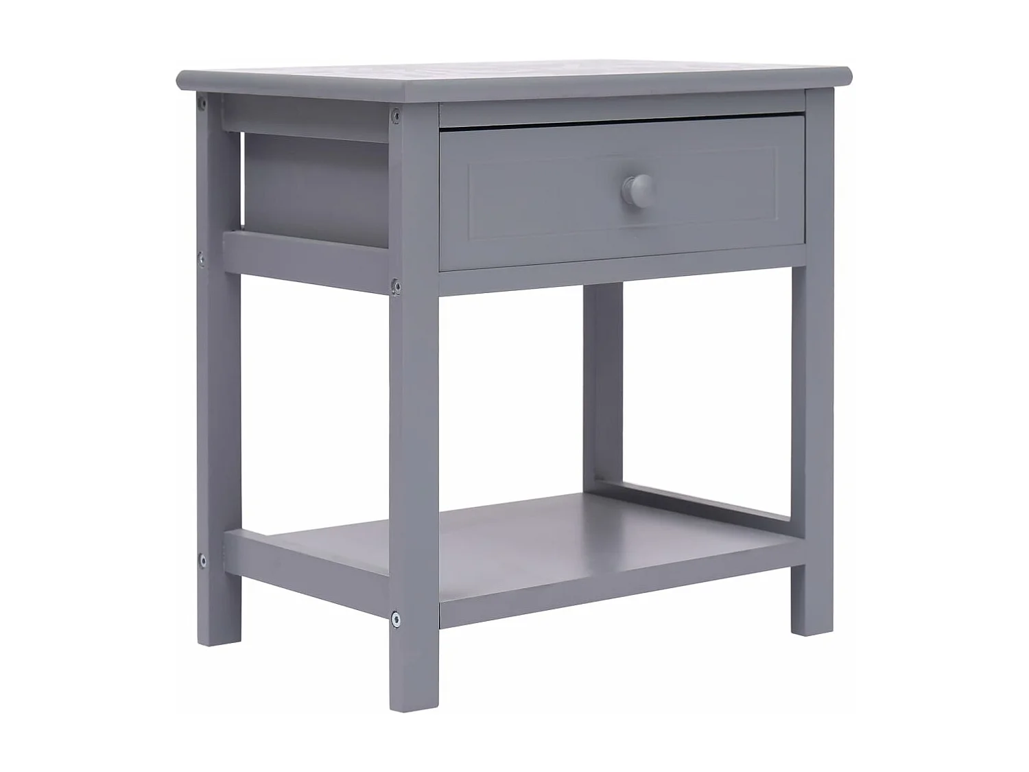 Nachtkastje 40x29x42 cm paulowniahout grijs