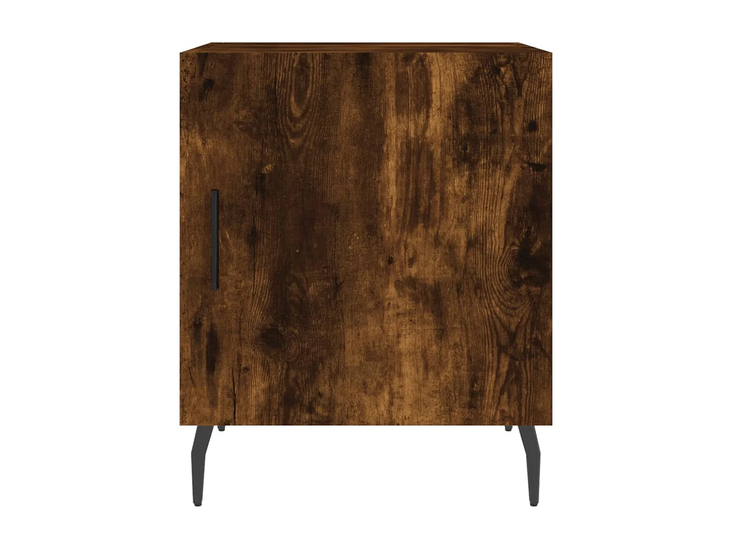 Tables de chevet 2 pièces chêne fumé 40x40x50 cm bois d'ingénierie