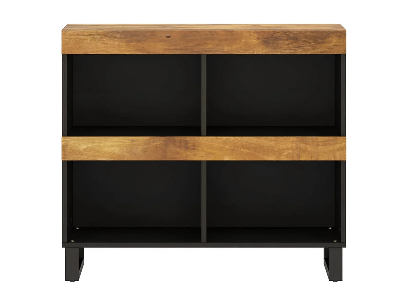 Armario auxiliar de madera maciza de mango 85x33x75 cm