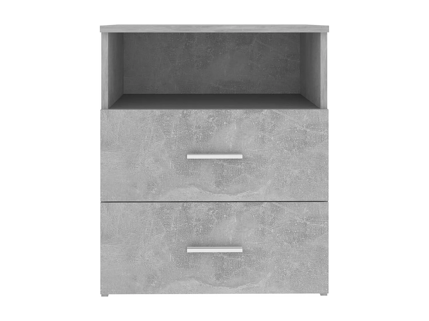 Table de chevet Gris béton 50x32x60 cm