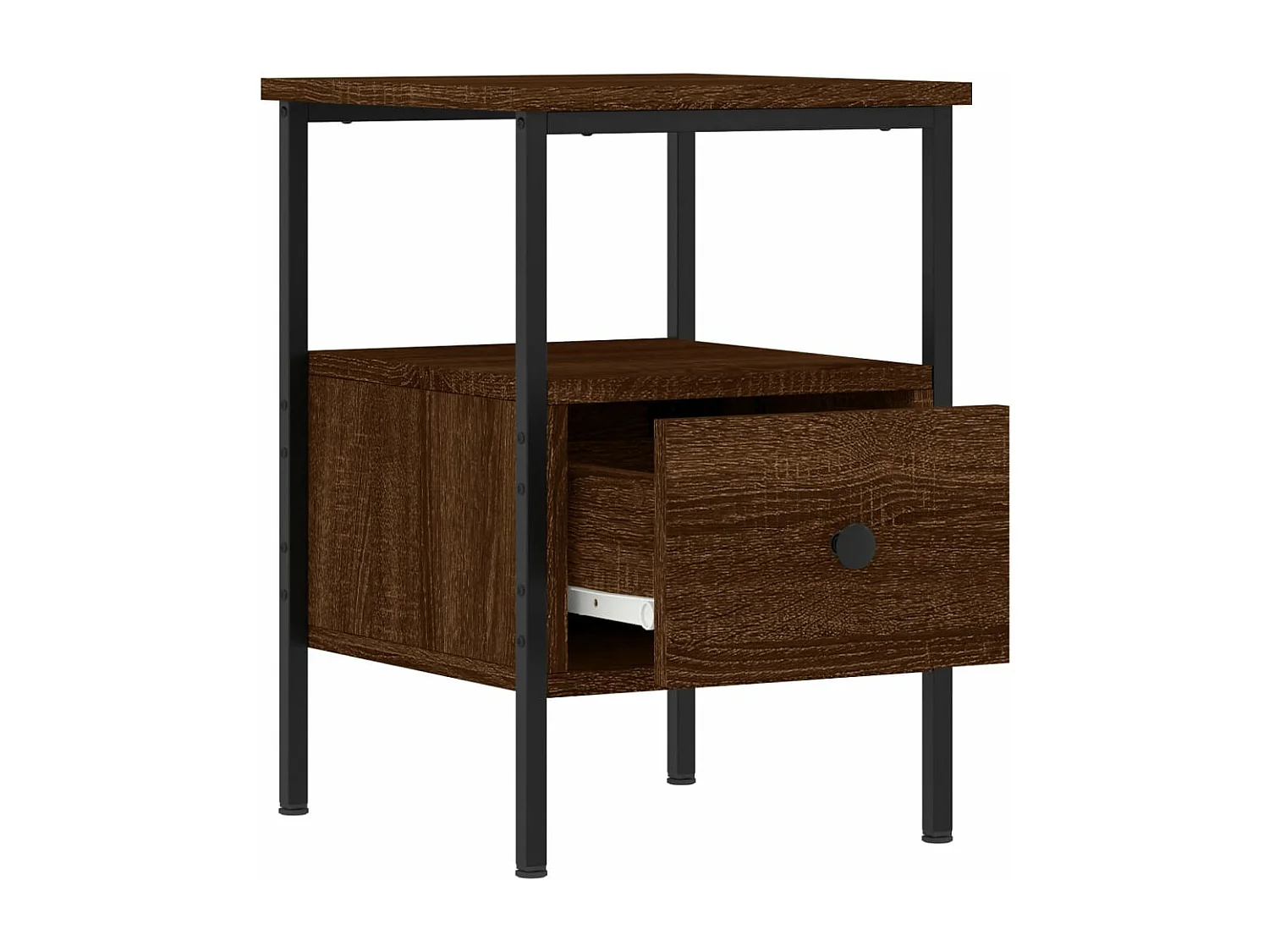 Tables de chevet 2 pièces chêne marron 34x36x50 cm bois ingénierie