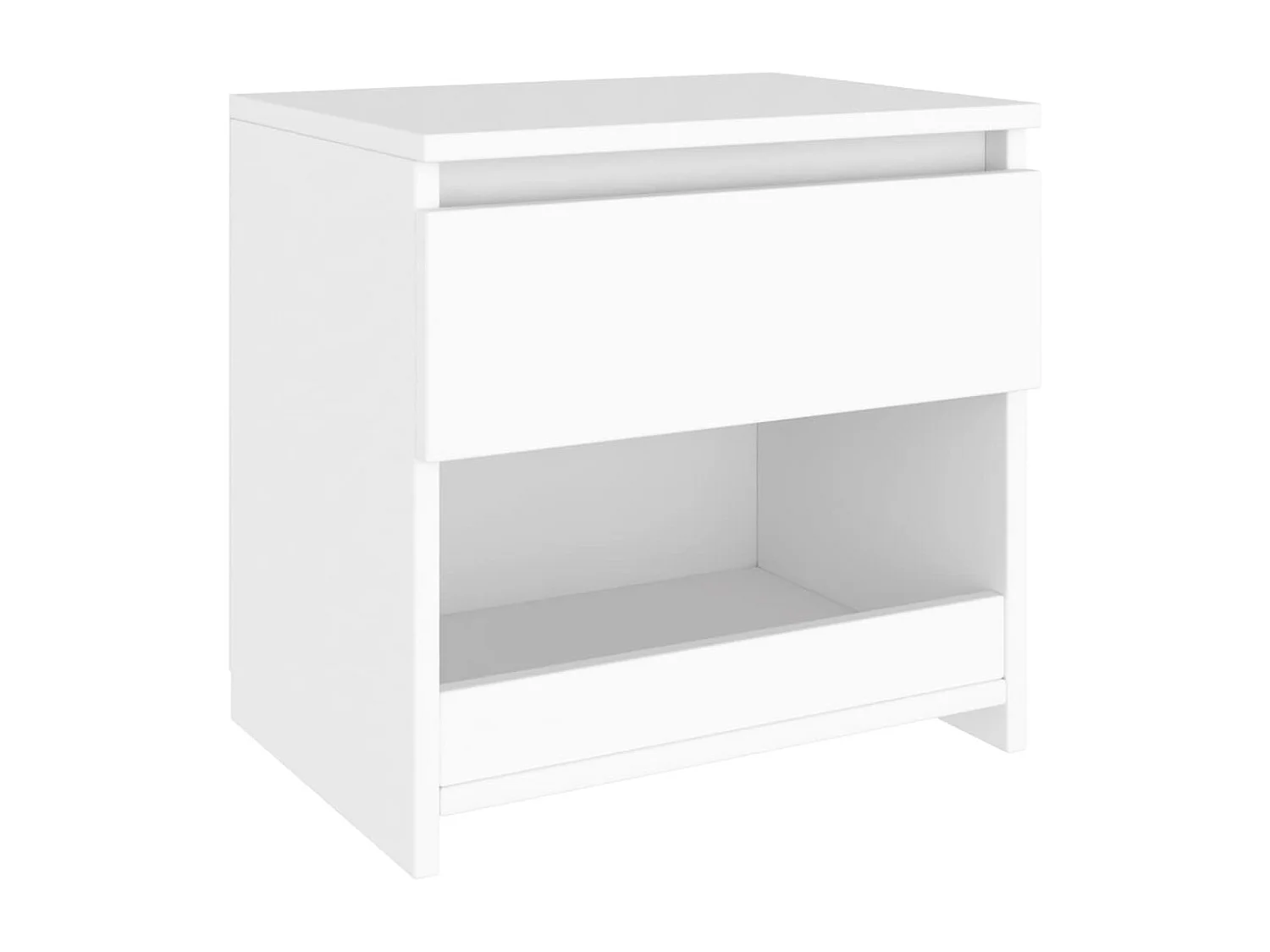 Mesa de cabeceira 40x30x39 cm contraplacado branco