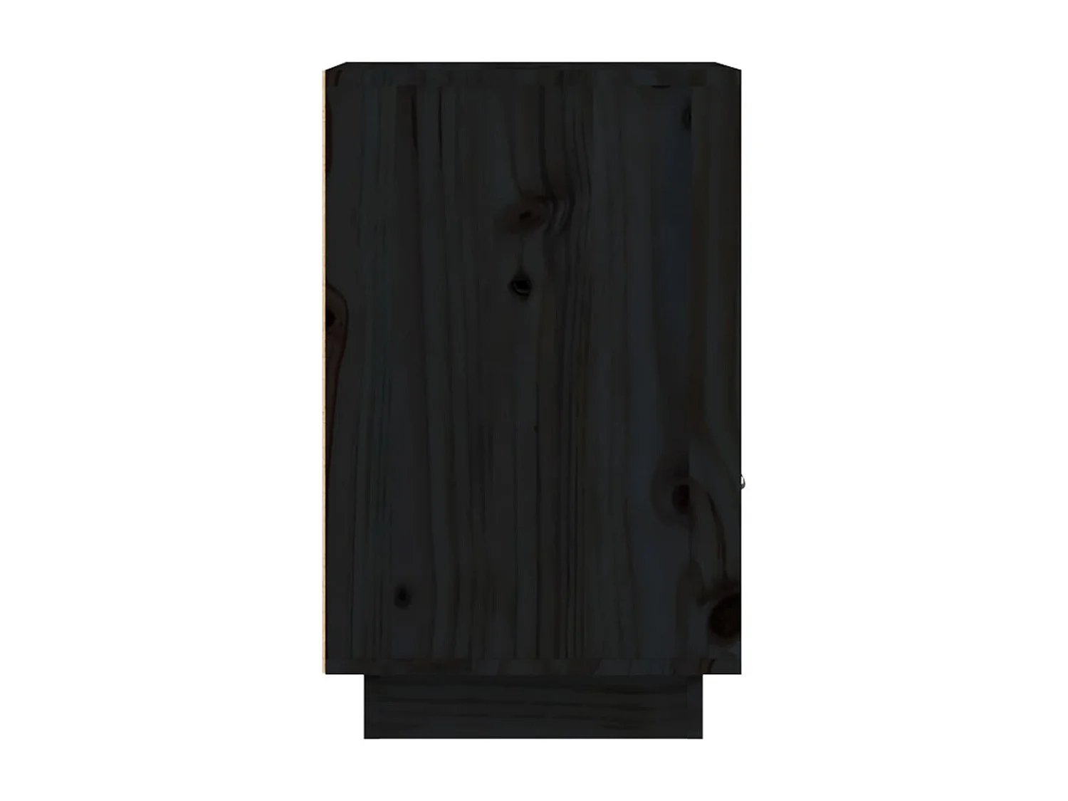 Tables de chevet 2 pièces Noir 40x34x55 cm Bois de pin massif