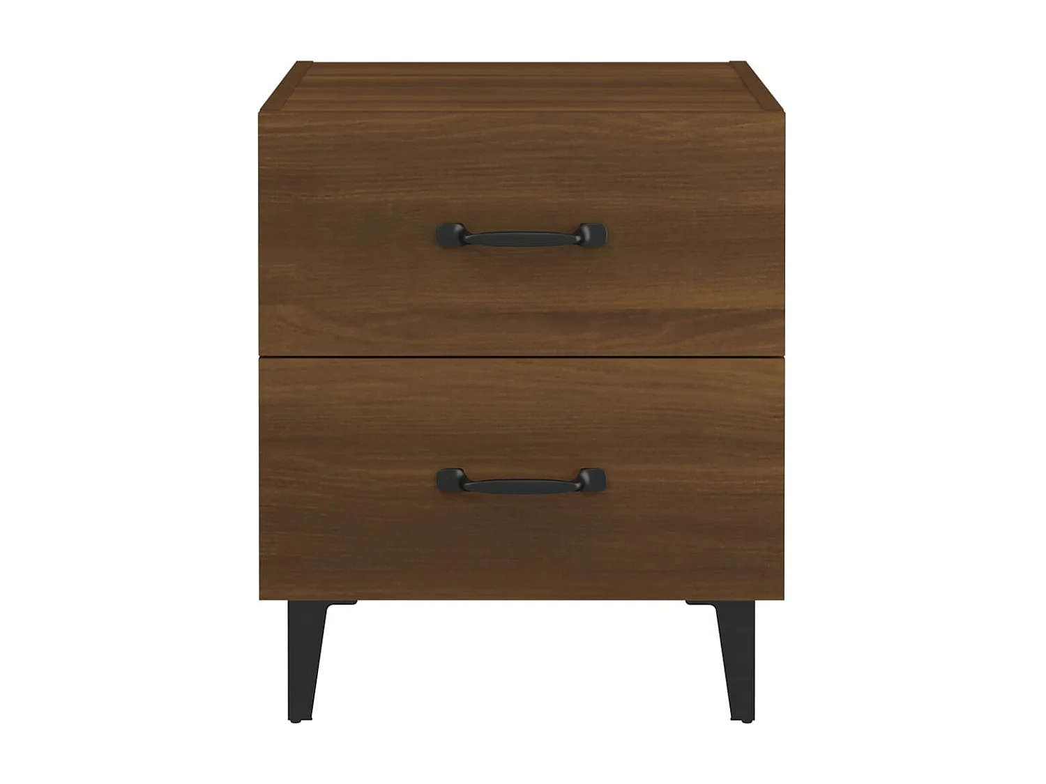 Nachtkastjes 2 st 40x35x47,5 cm bruin eikenkleur