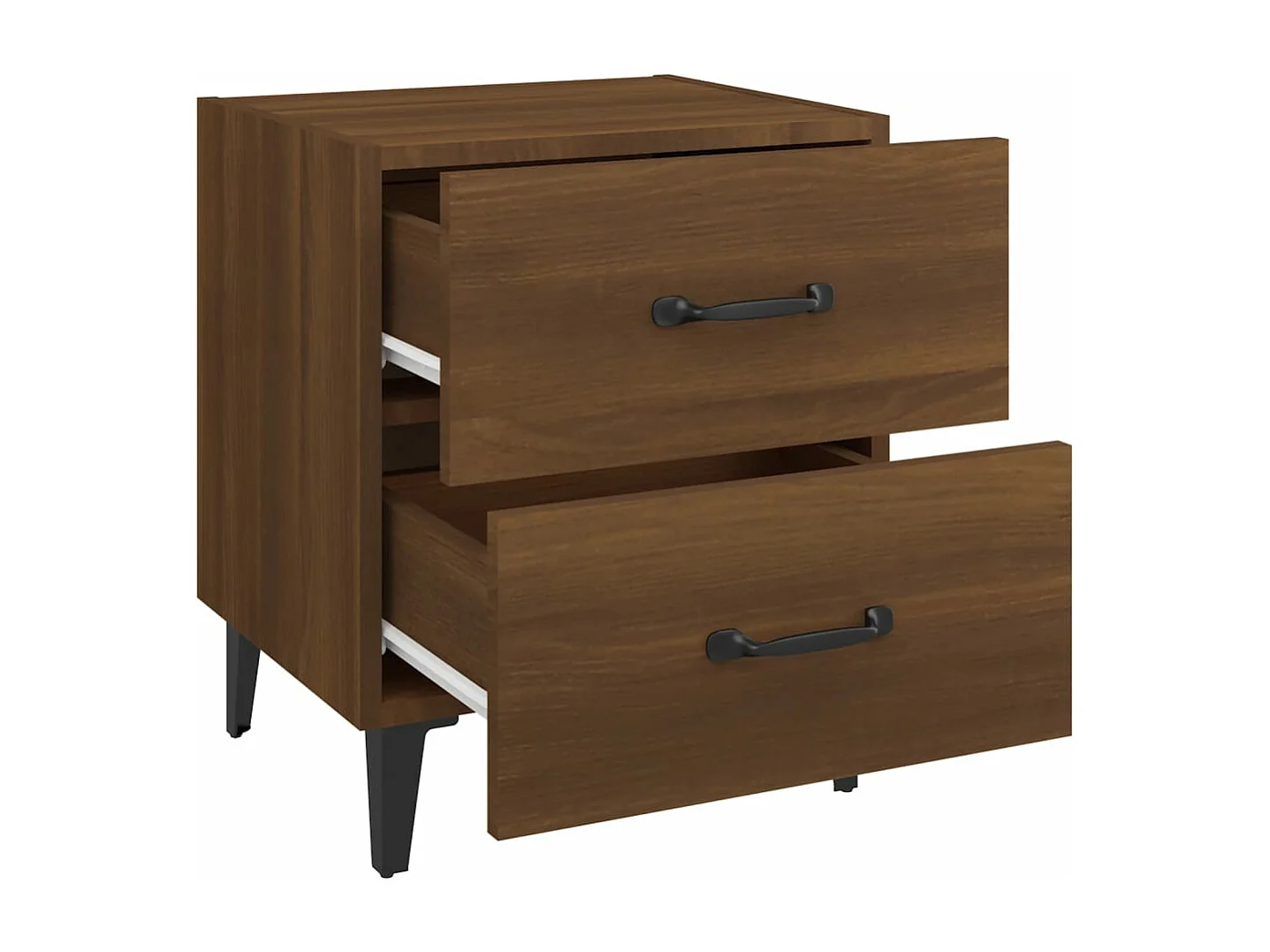 Nachtkastjes 2 st 40x35x47,5 cm bruin eikenkleur