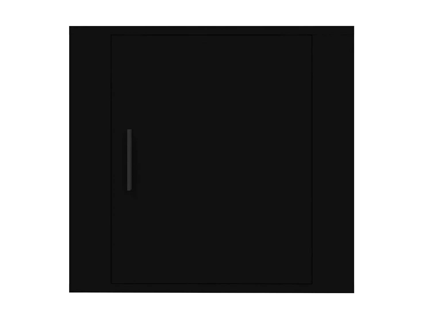 Mesa de cabeceira de parede 50x30x47 cm preto