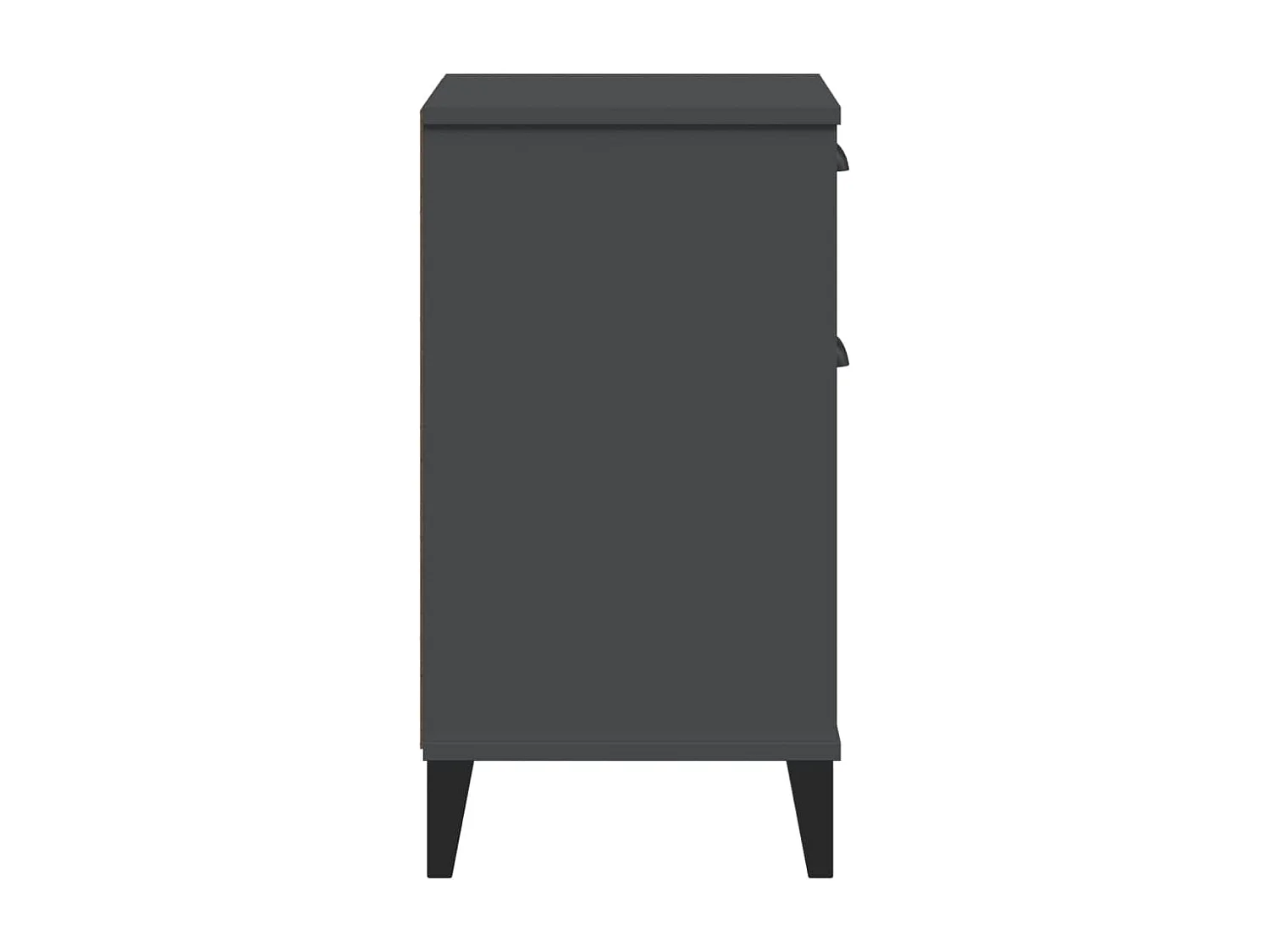 Table de chevet VIKEN gris anthracite bois de pin solide