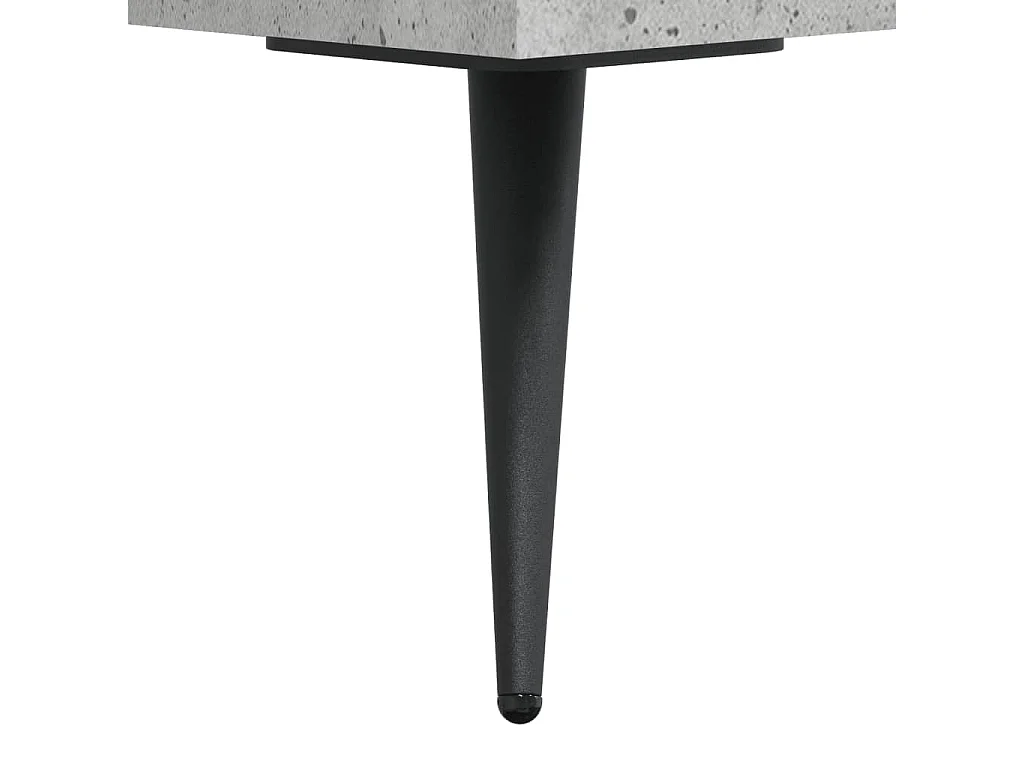 Mesita de noche madera de ingeniería gris hormigón 40x40x66 cm