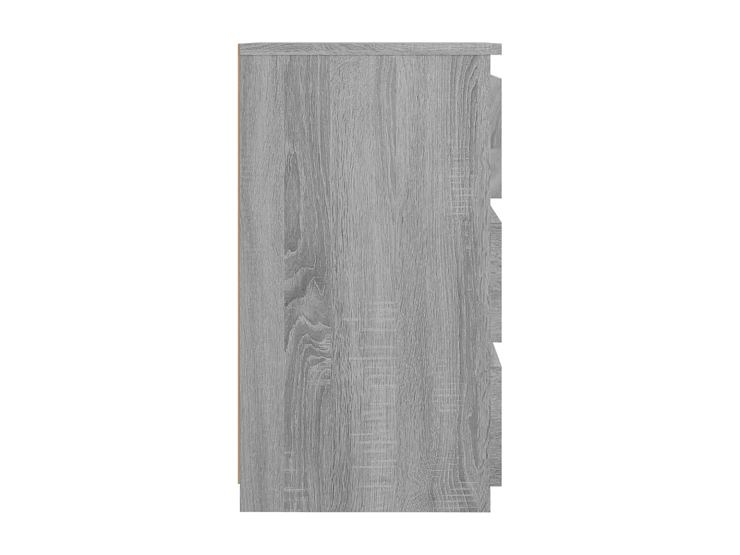 Mesita de noche madera contrachapada gris Sonoma 40x35x62,5 cm
