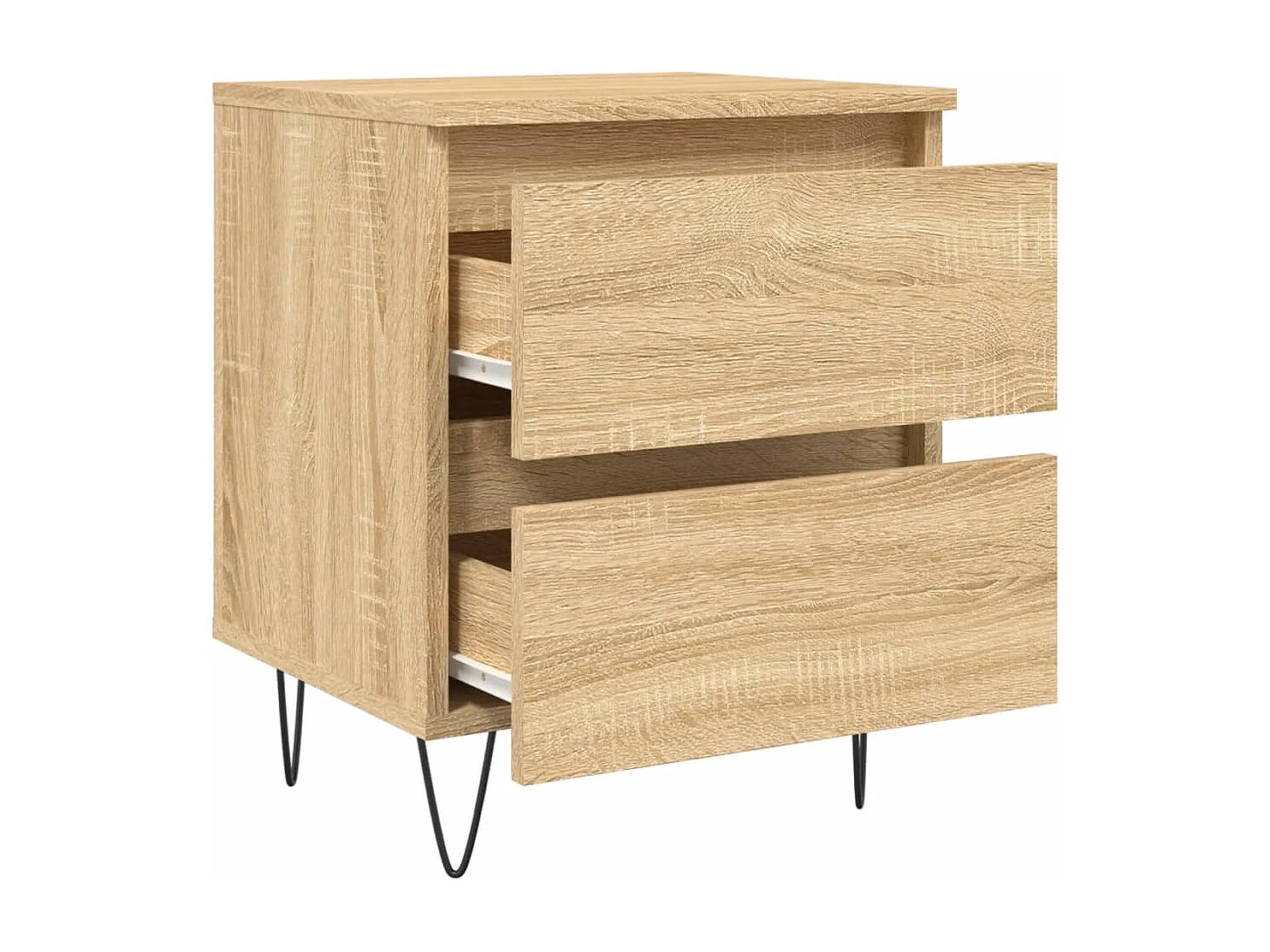 Table de chevet chêne sonoma 40x35x50 cm bois d’ingénierie