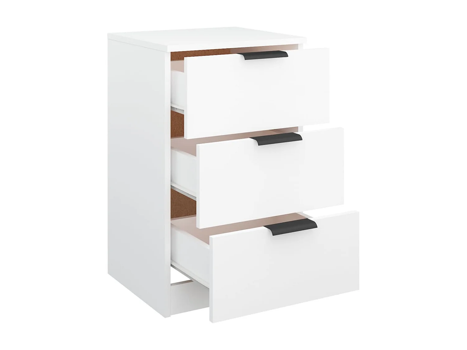 Mesa de cabeceira 40x36x65 cm branco