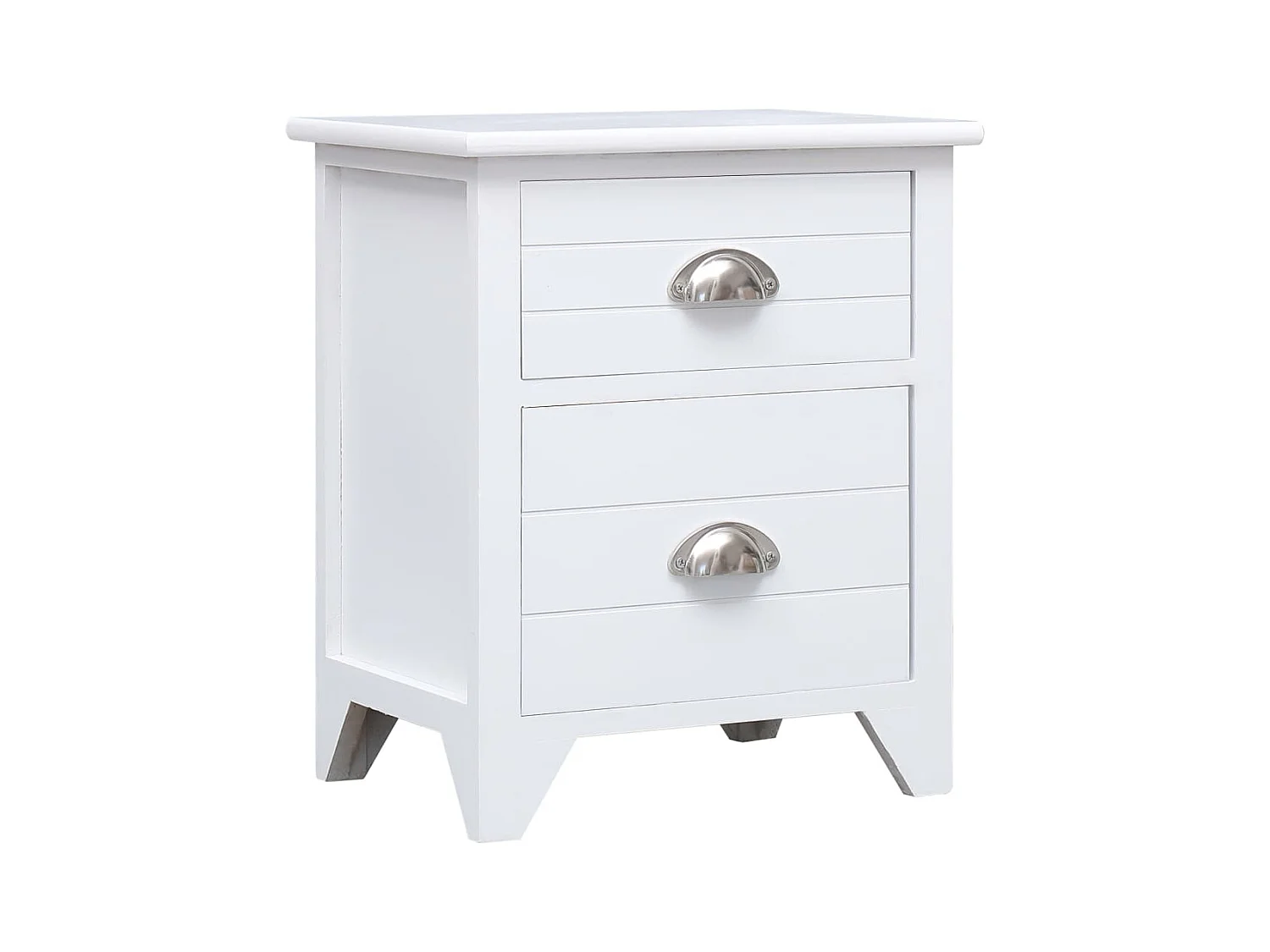 Mesa-de-cabeceira 38x28x45 cm madeira paulownia branco