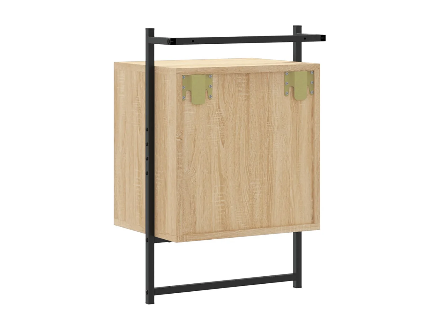 Table de chevet murale chêne sonoma 40x30x61 cm