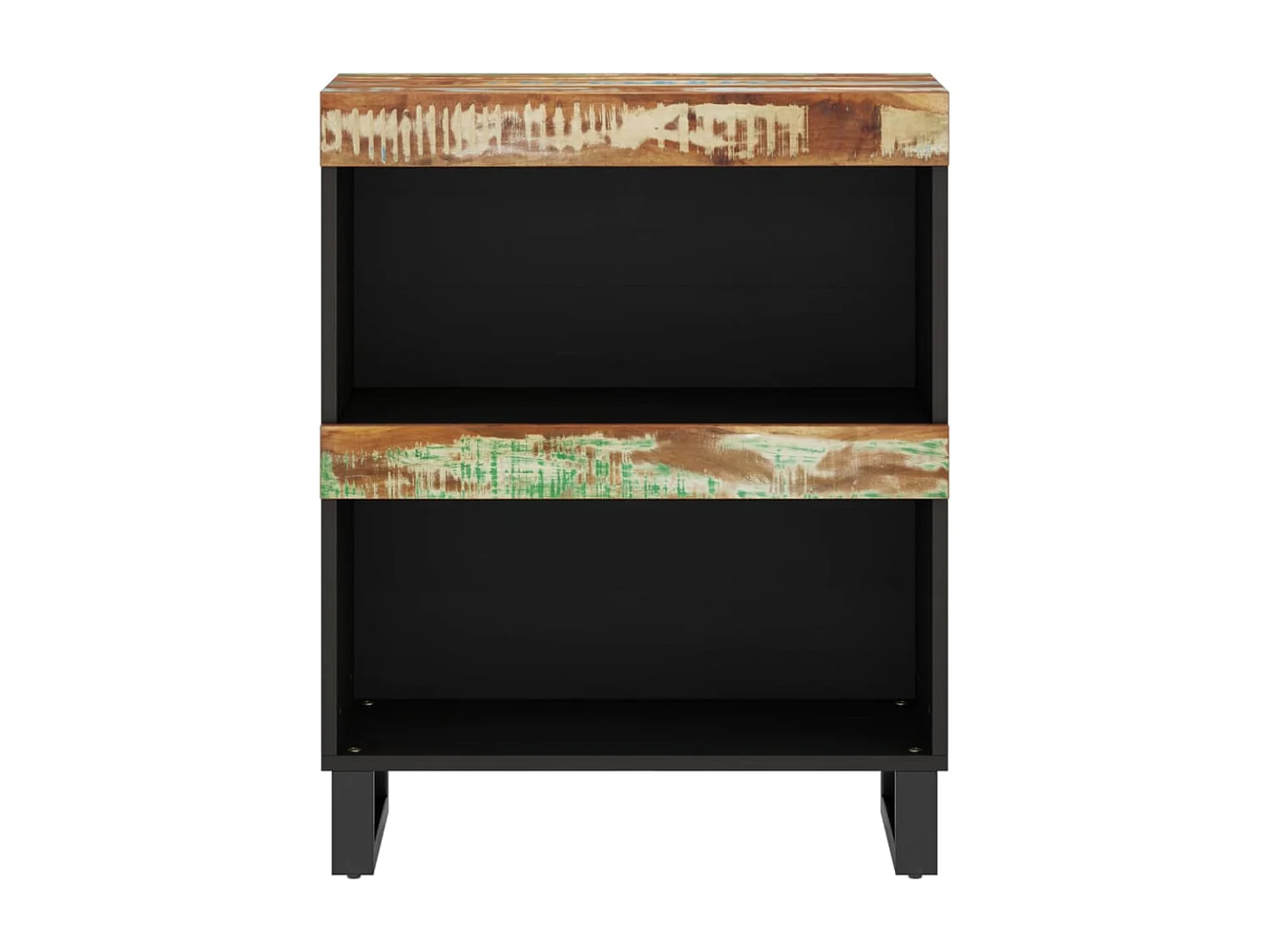 Armoire latérale 60x33x75 cm bois massif de récupération