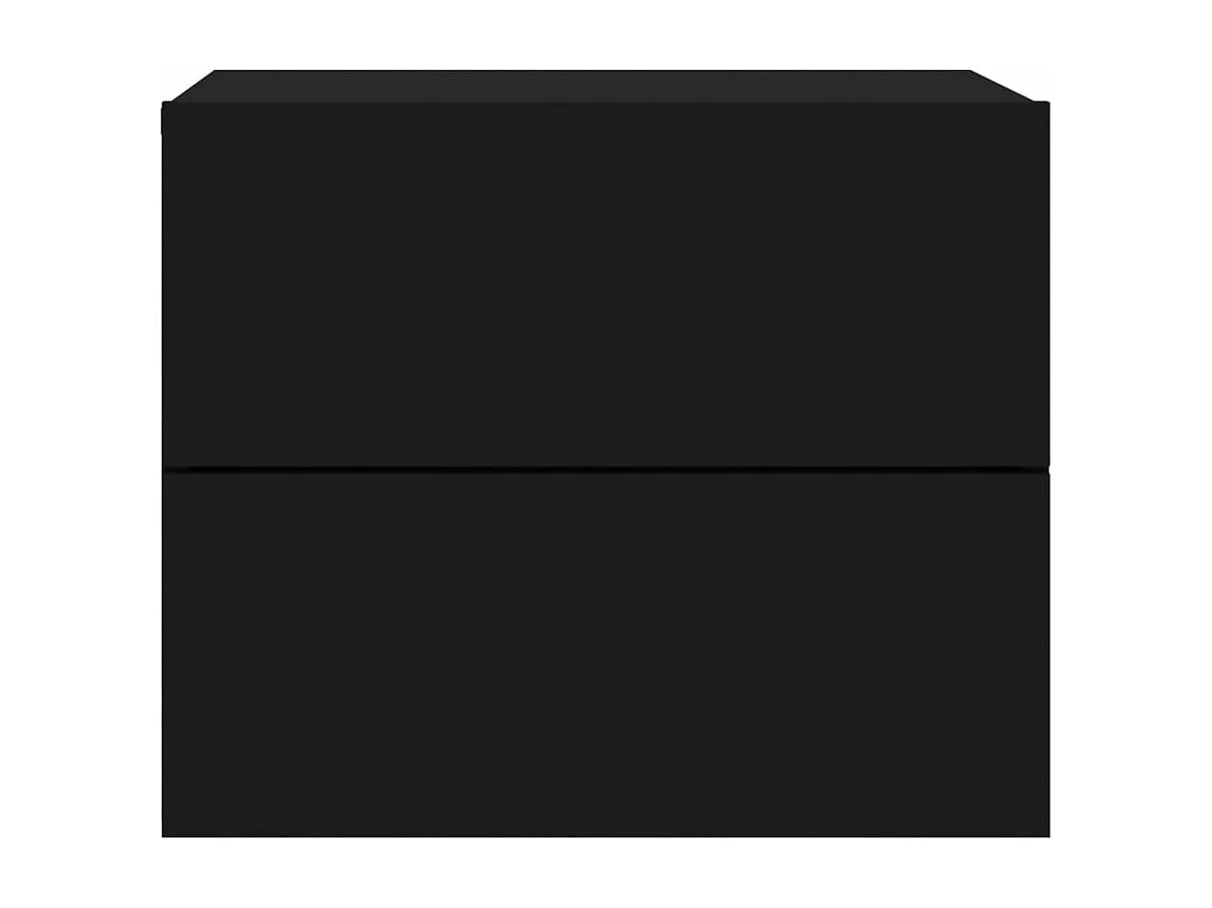 Table de chevet murale avec lumières LED noir