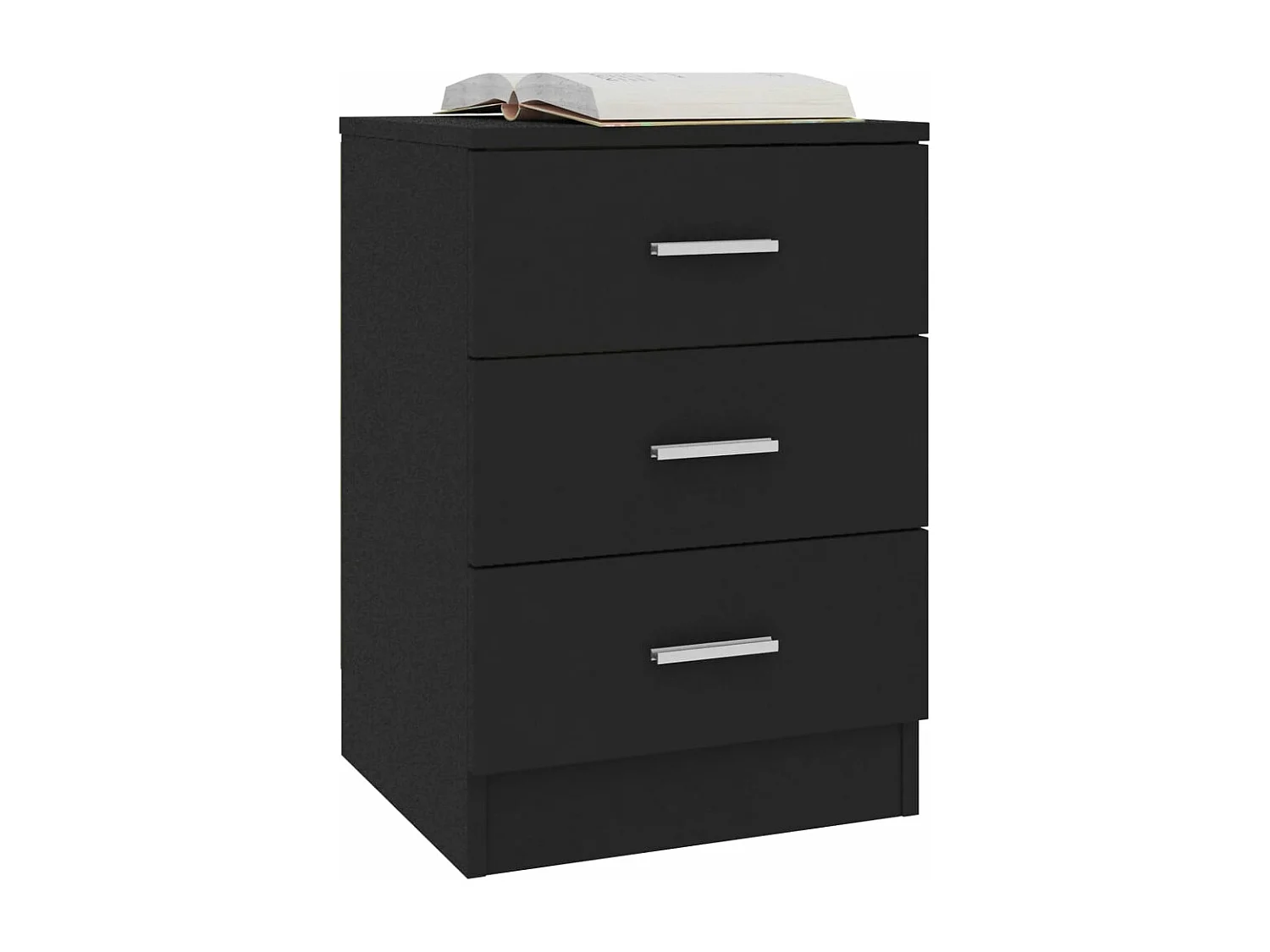 Table de chevet Noir 38 x 35 x 56 cm Aggloméré