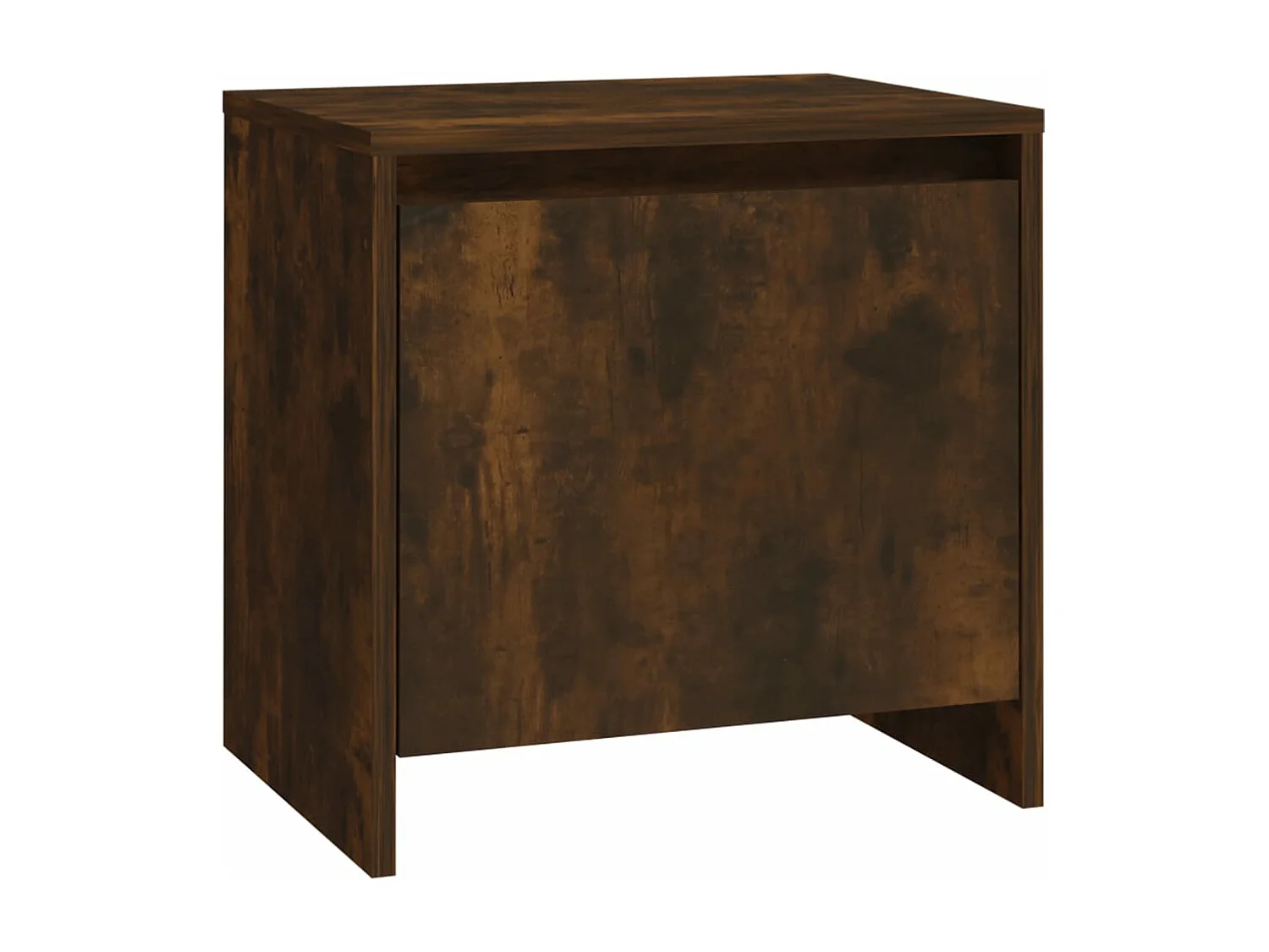 Mesita de noche madera ingeniería roble ahumado 45x34x44,5 cm