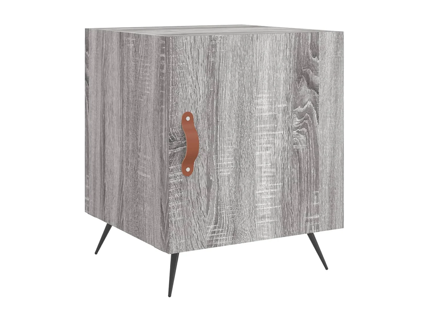 Mesa cabeceira 40x40x50 cm derivados de madeira cinzento sonoma