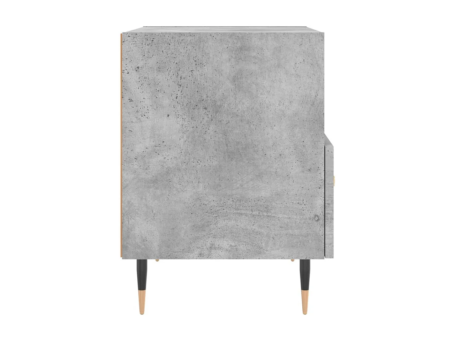 Mesita noche 2 unidades madera ingeniería gris hormigón 40x35x47,5cm