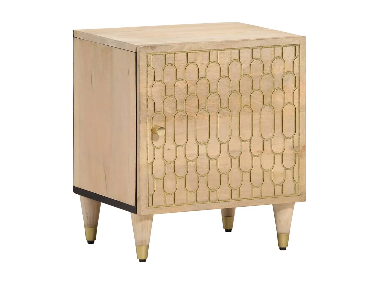 Table de chevet 40x33x46 cm Bois de manguier solide