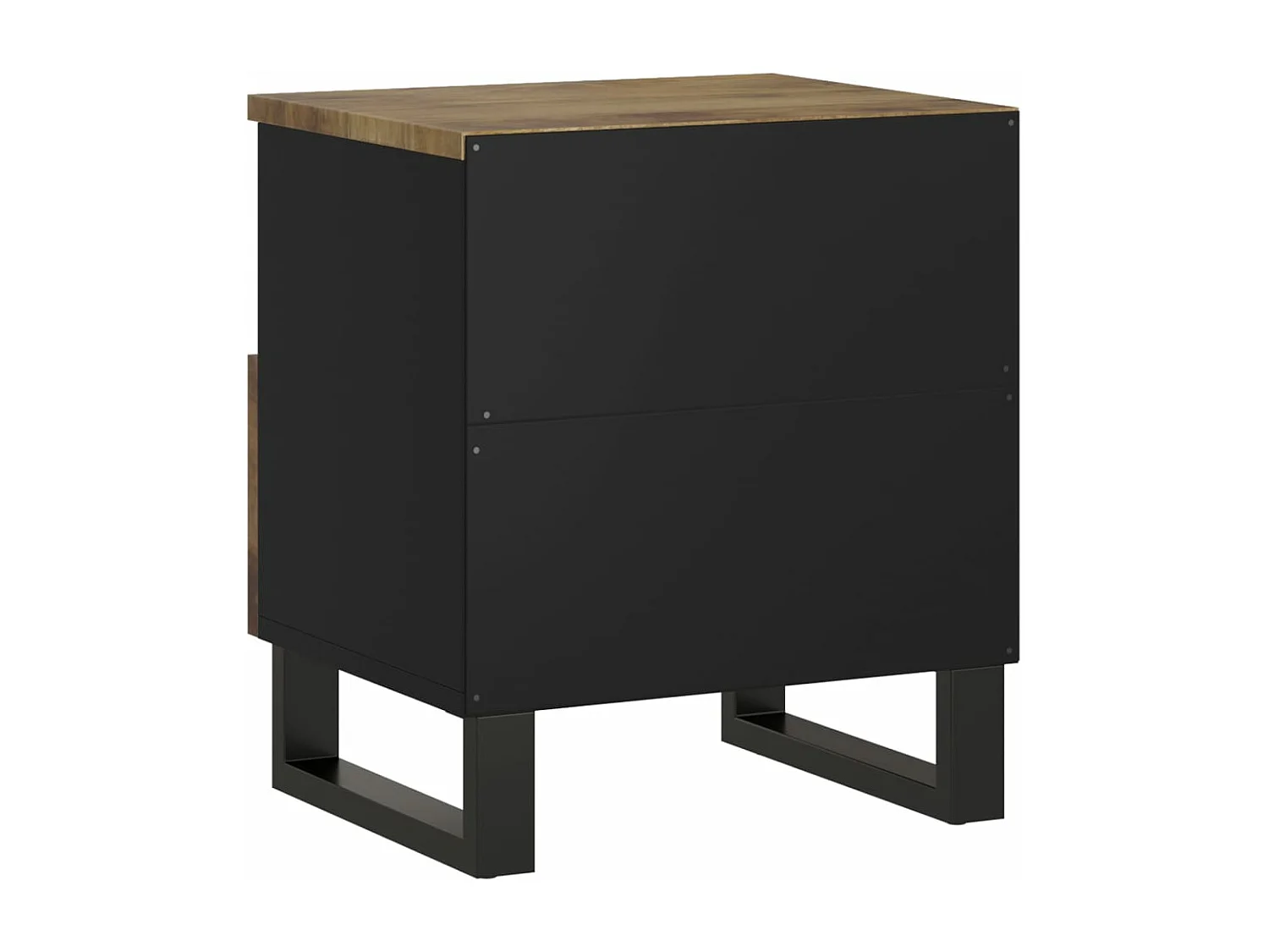 Table de chevet Bois de manguier solide et bois d'ingénierie