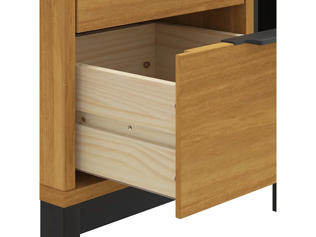 Mesita de noche FLAM madera maciza de pino 49x35x50 cm