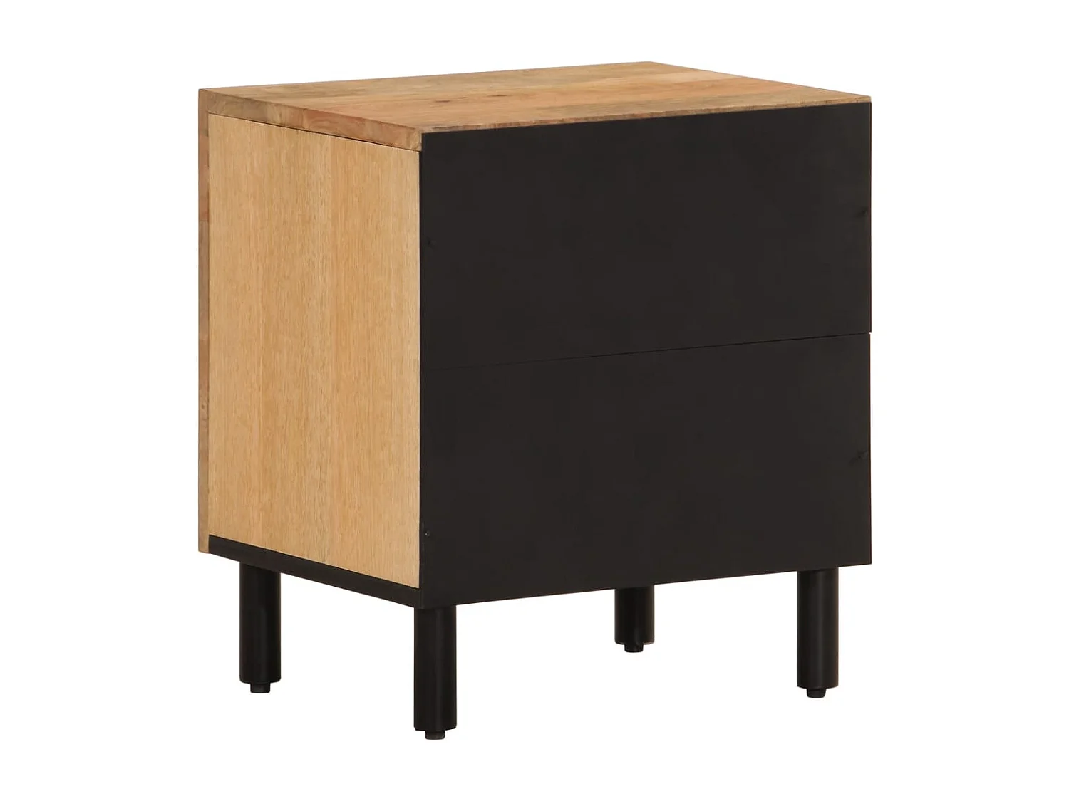 Nachtkastje 40x33x46 cm massief mangohout