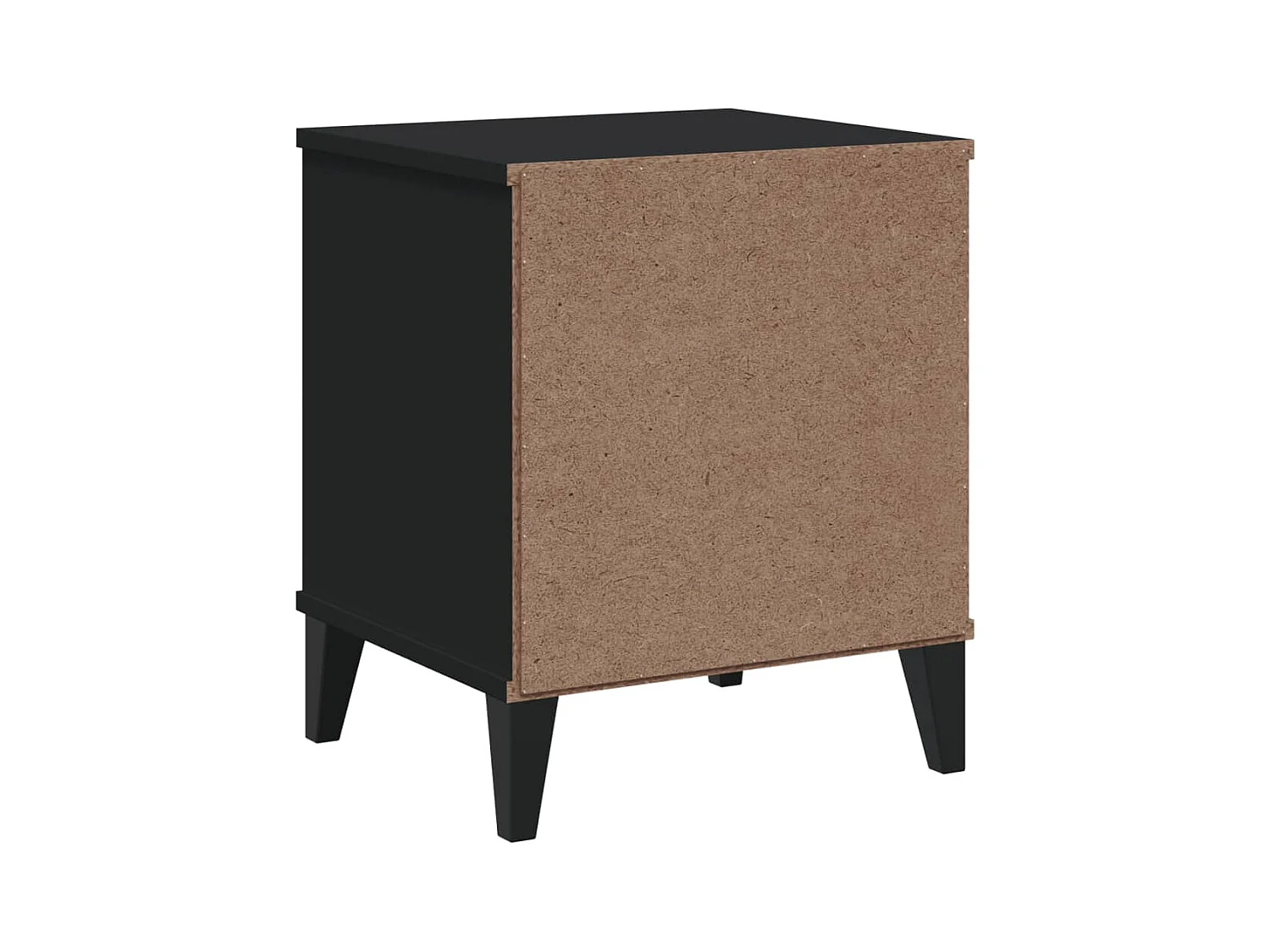 Table de chevet VIKEN noir bois de pin solide