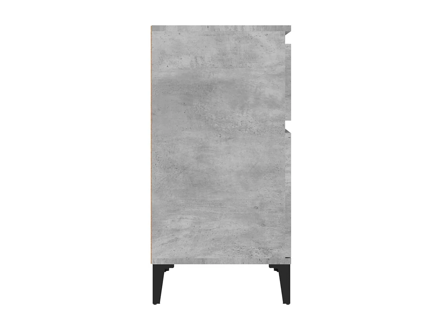 Table de chevet gris béton 40x35x70 cm