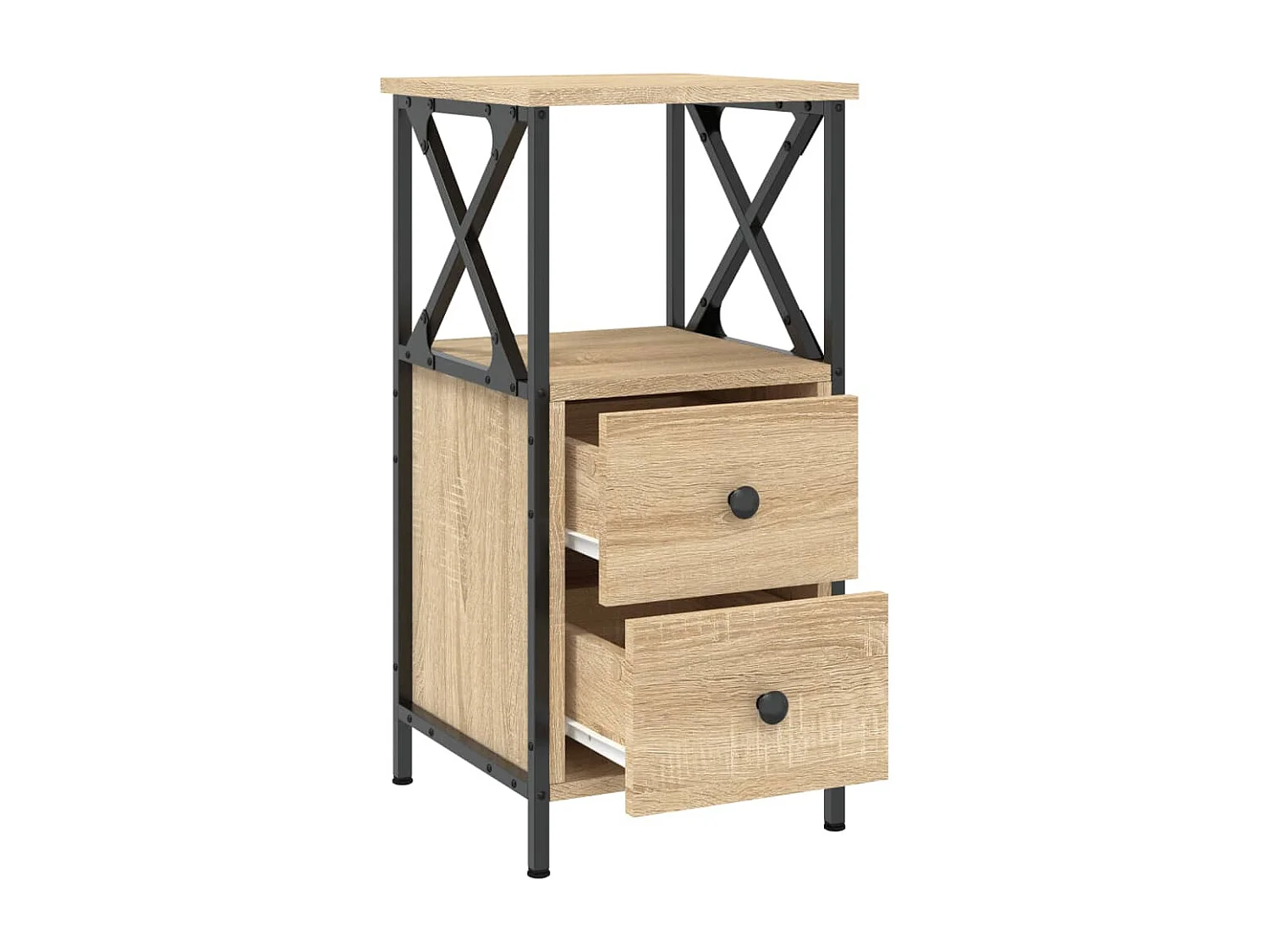 Table de chevet chêne sonoma 34x35,5x70 cm bois d'ingénierie