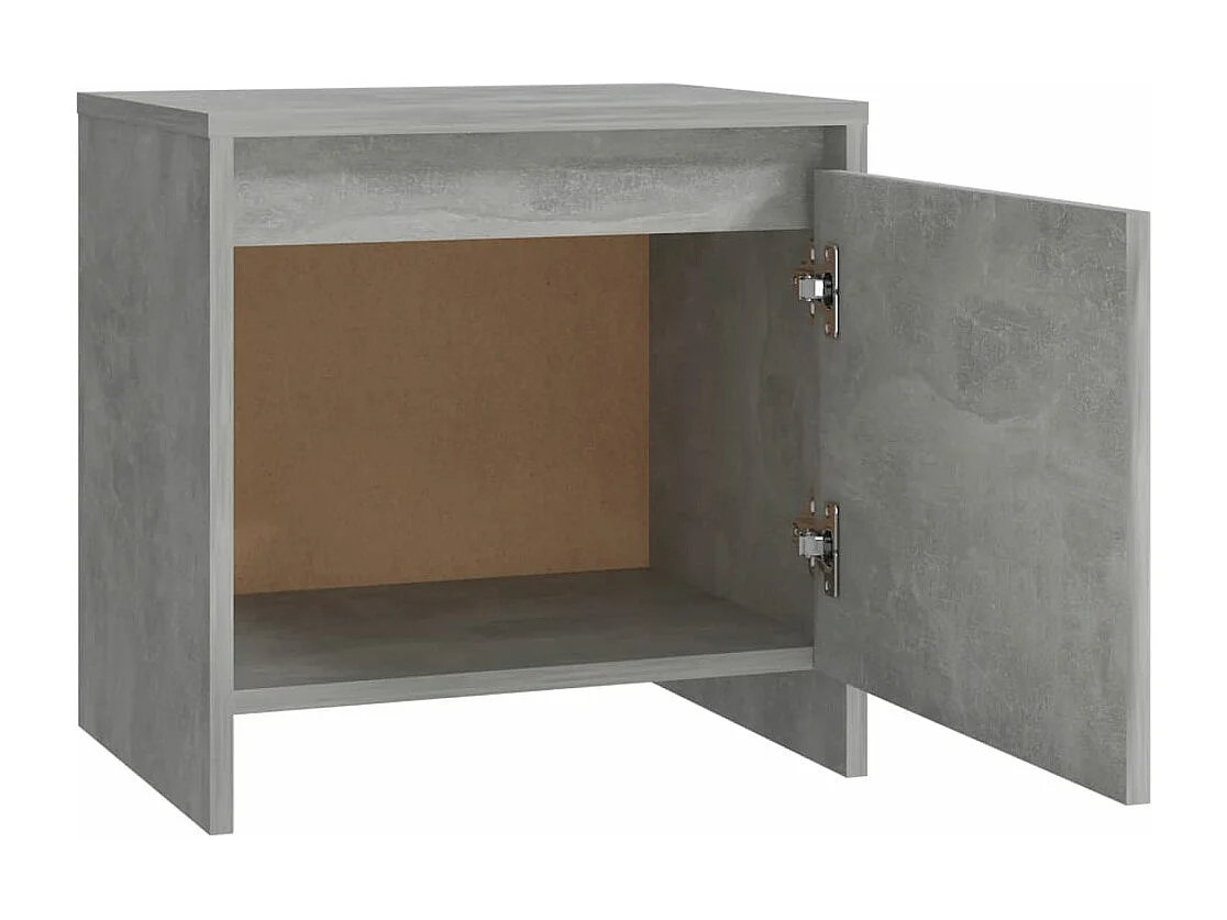 Nachtkastjes 2 st 45x34x44,5 cm bewerkt hout betongrijs